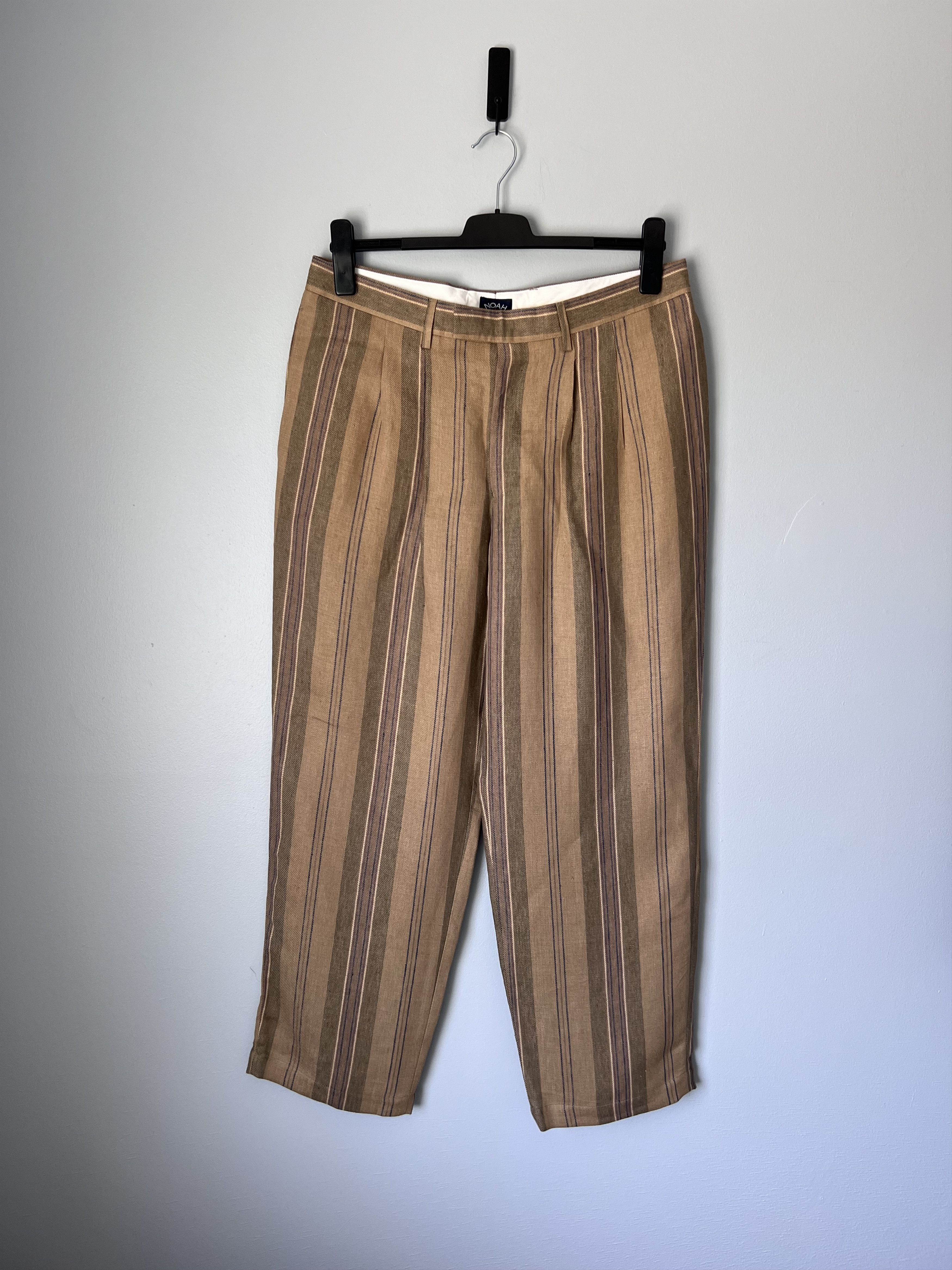 Noah Noah Linen Double Pleated Pants in Brown Size US 36 / EU 52 - 1 Thumbnail