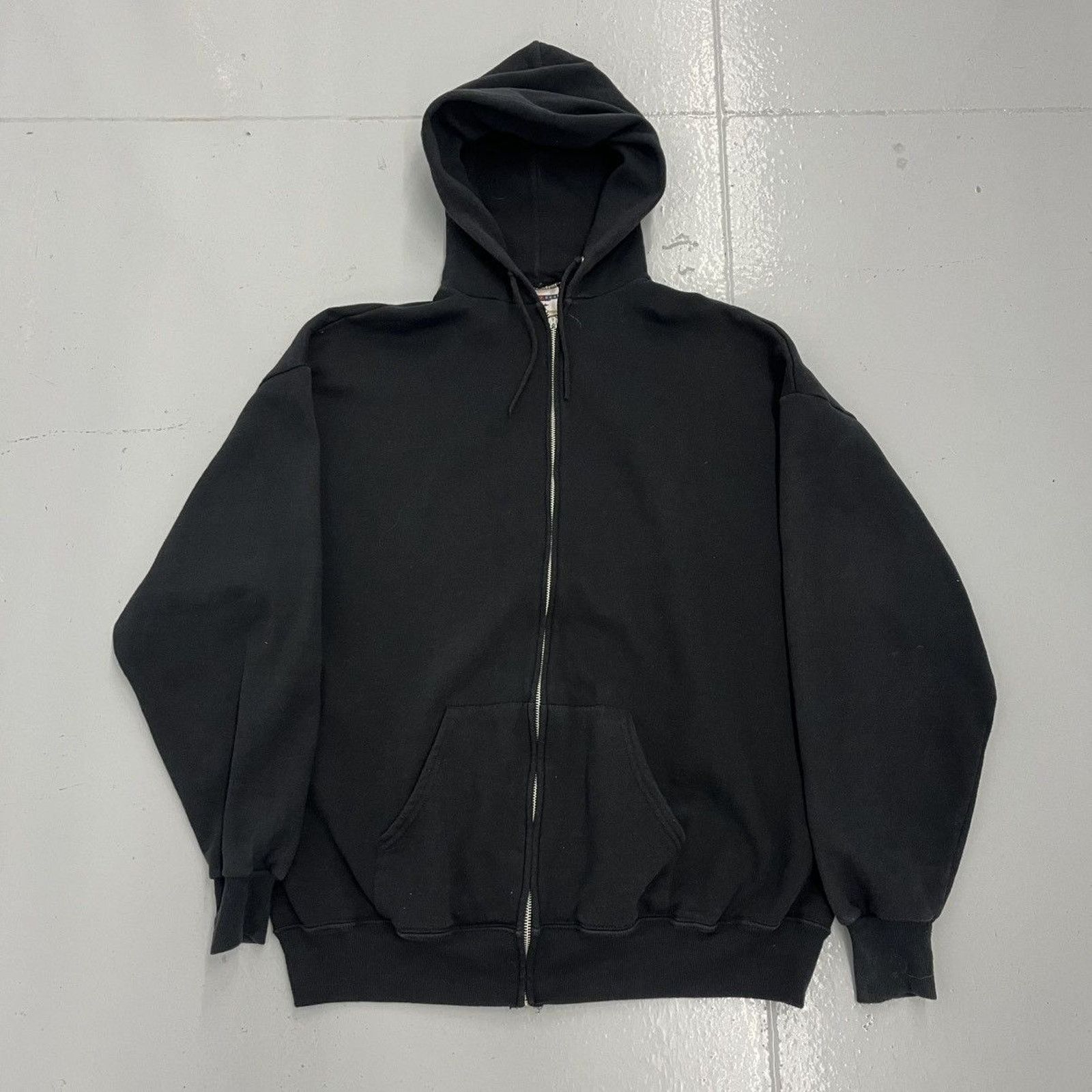 Other Vintage 90s Jerzees Black Blank Full Zip Hoodie Size US XXL / EU 58 / 5 - 1 Thumbnail