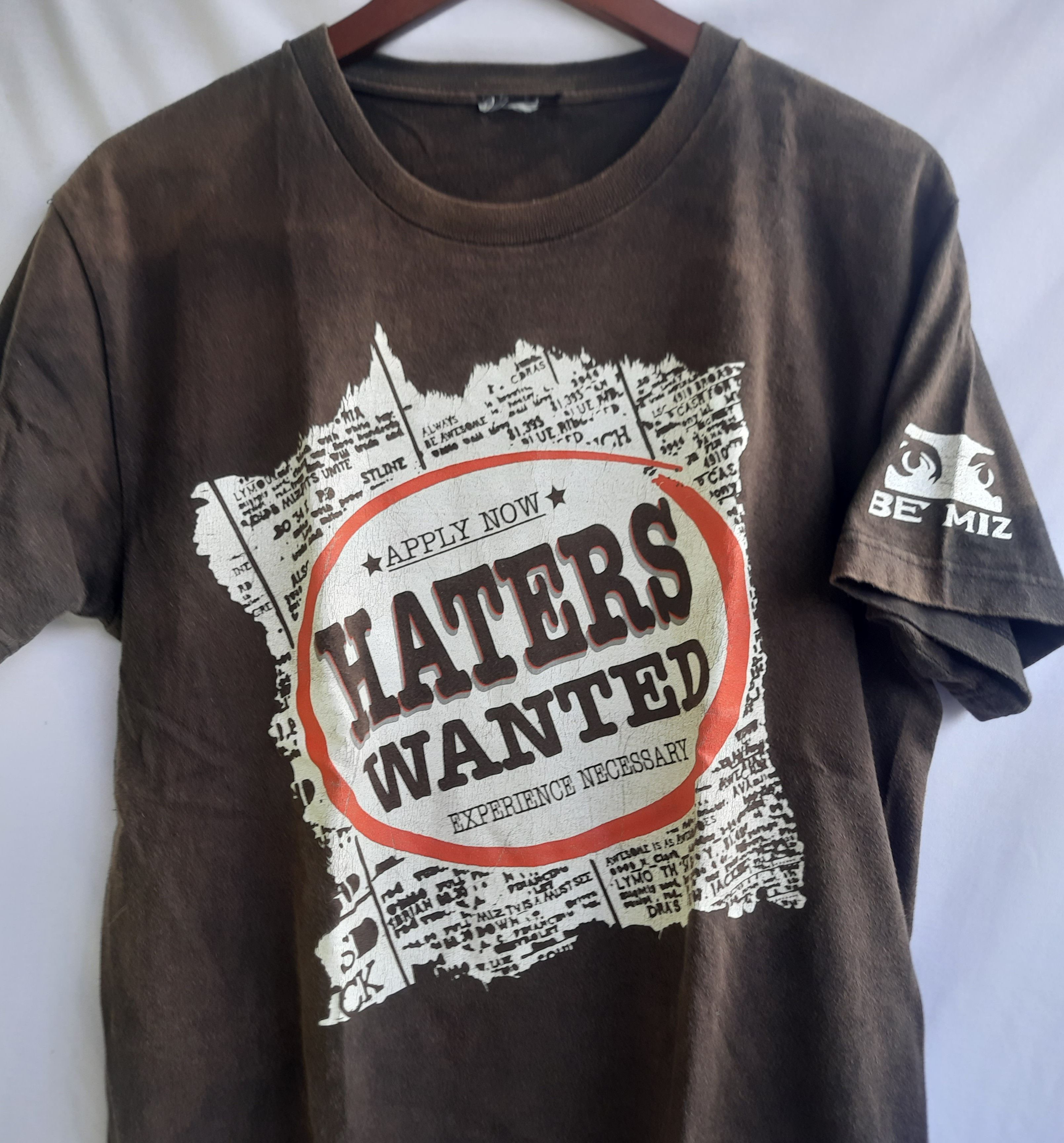 Japanese Brand Y2K HATERS WANTED Apply Now T-Shirt Faded Grunge Size US M / EU 48-50 / 2 - 1 Thumbnail