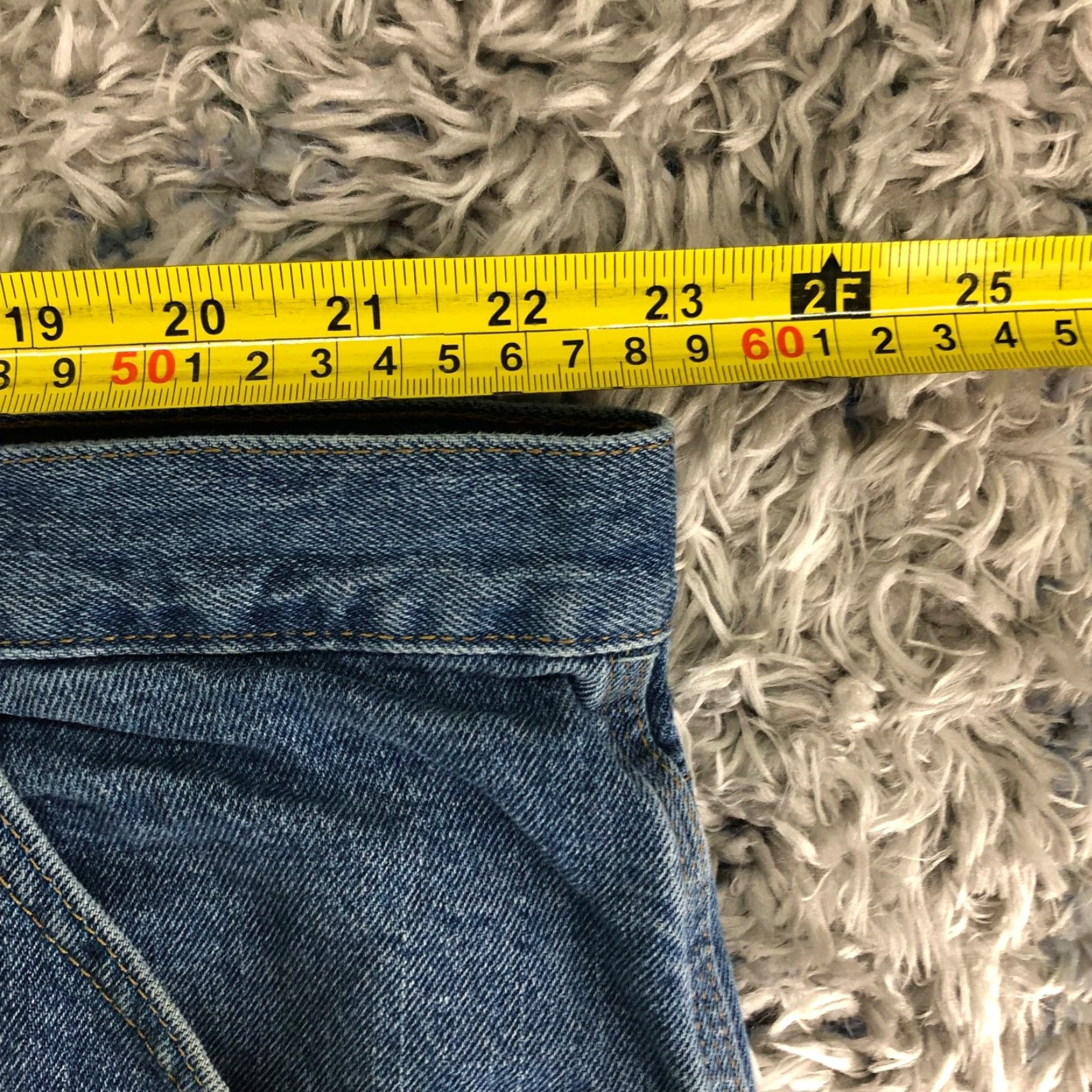 Faded Glory Faded Glory Mens Size 46 Blue Jean Carpenter Shorts Mid Rise Medium Wash Bermuda Shorts Casual Denim Cotton Beach Outdoor Pockets Regular Size US 30 / EU 46 - 2 Thumbnail