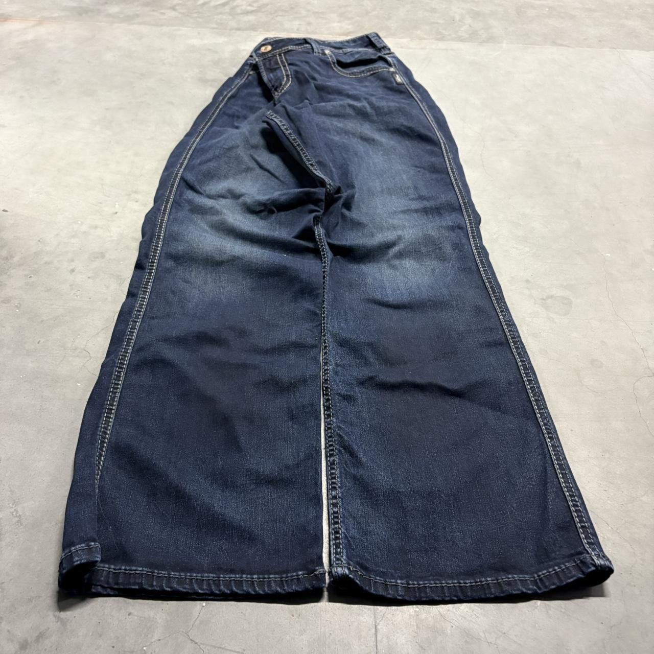 Silver Jeans Co. × Vintage Crazy Vintage Y2K/2000s Baggy Dark Wash Denim Jeans! Size US 34 / EU 50 - 1 Thumbnail