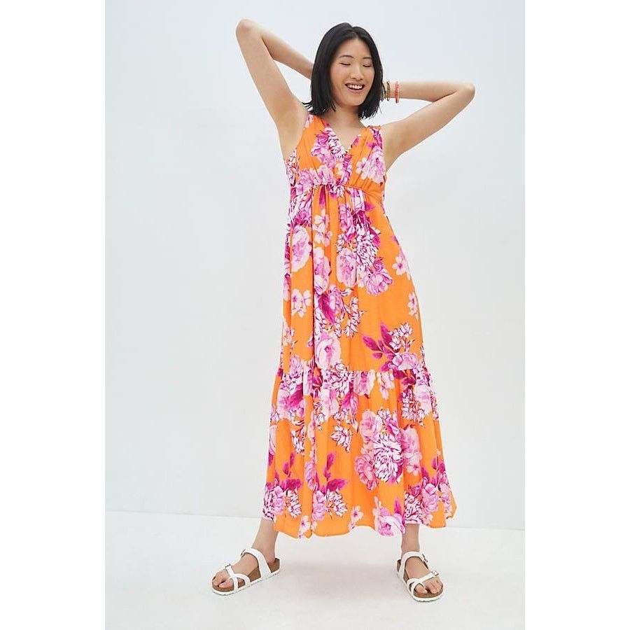 Anthropologie New Anthropologie Gathered Floral Maxi Dress $168 X-Small Size XS / US 0-2 / IT 36-38 - 2 Thumbnail