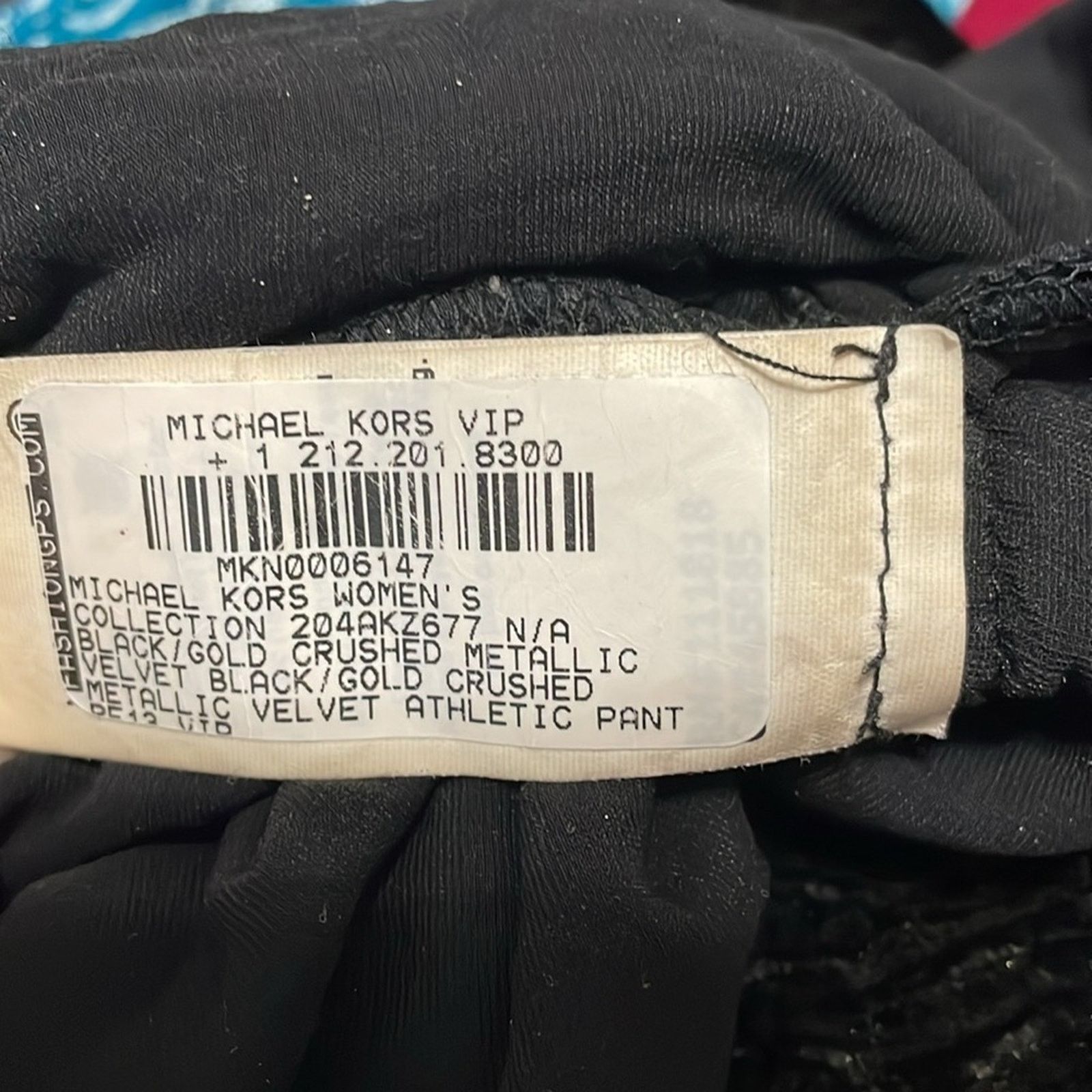 Michael Kors Michael Kors Collection Crushed Velvet Metallic Joggers Size 26" / US 2 / IT 38 - 6 Thumbnail