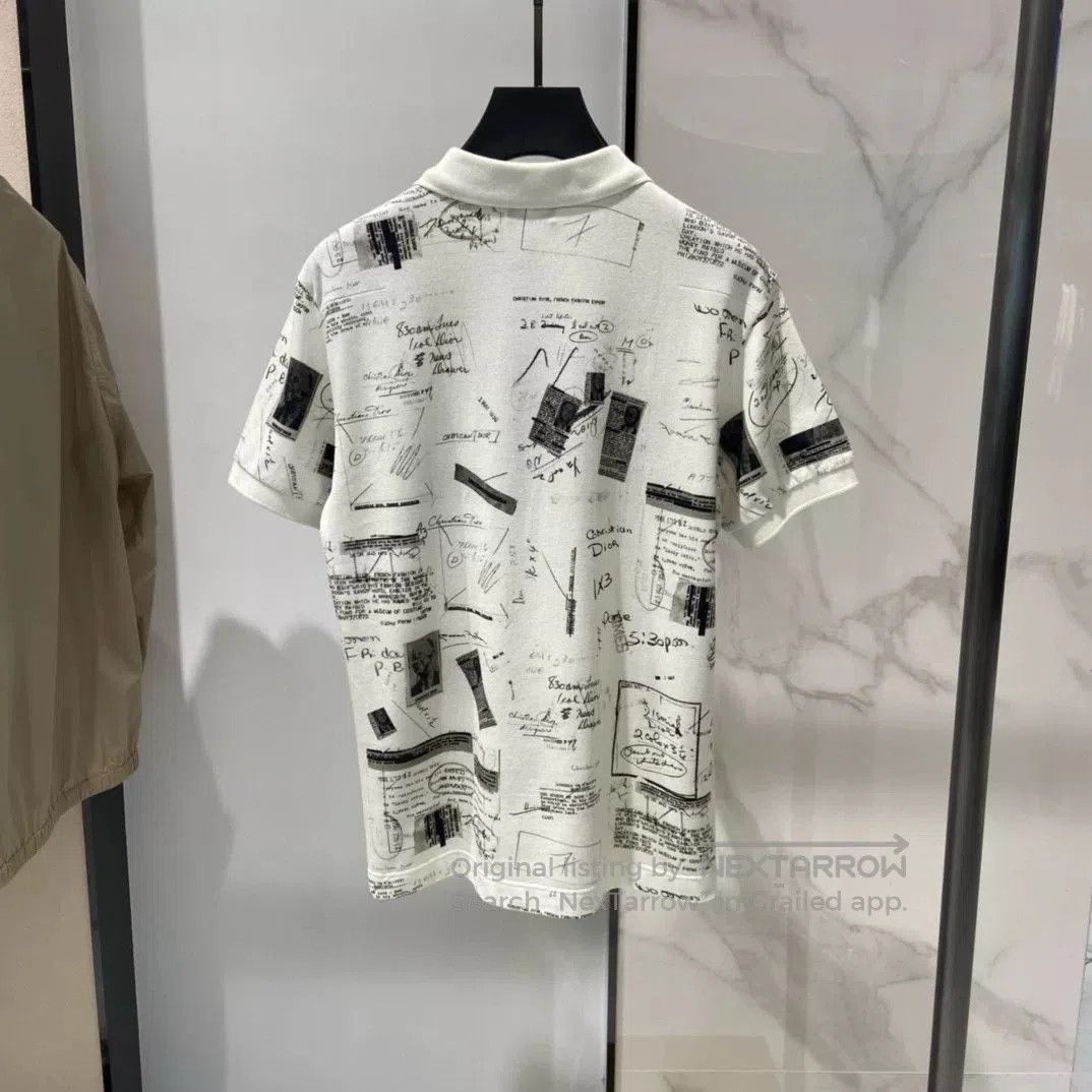 Dior Dior Men's White Slim Short Sleeve Polo. Size US S / EU 44-46 / 1 - 2 Thumbnail