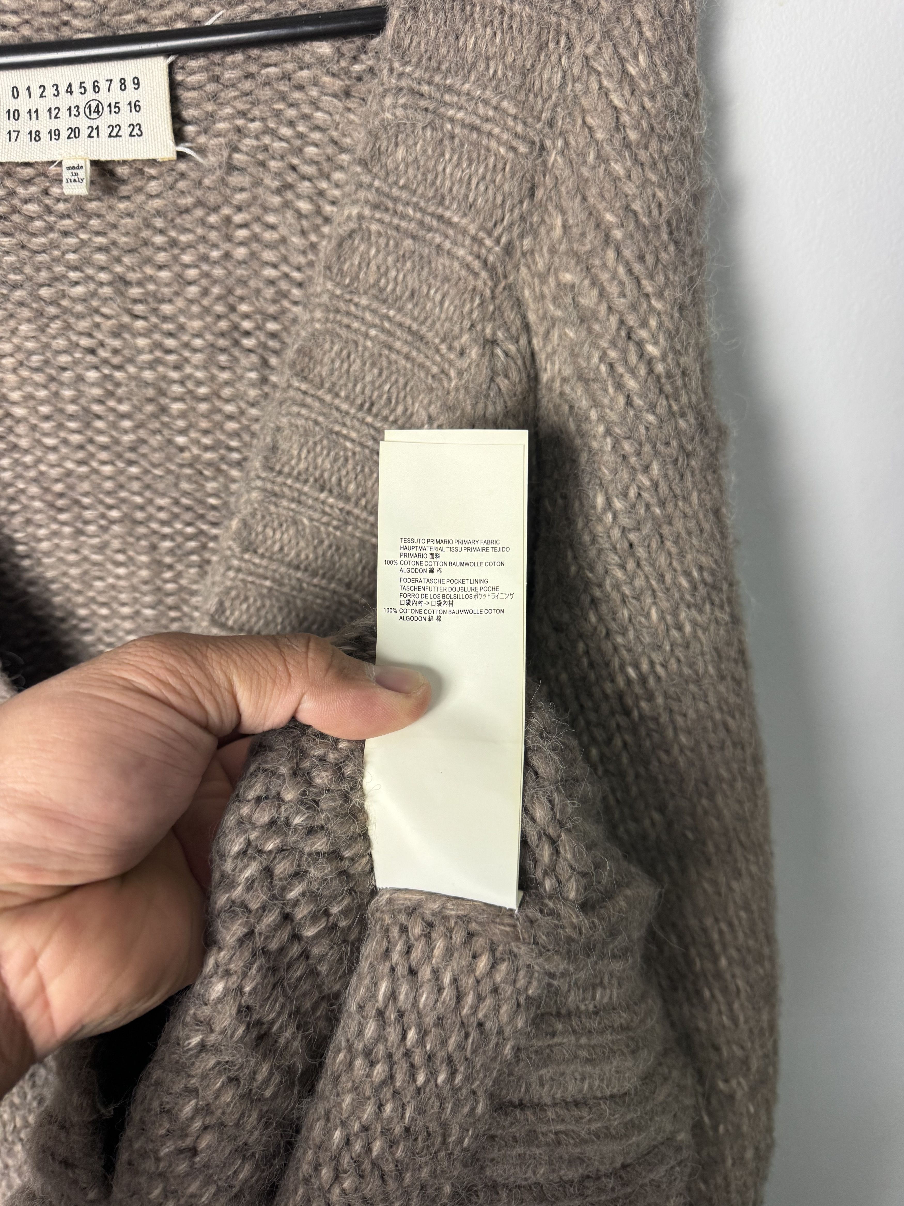 Maison Margiela Maison Margiela Line 14 - Cardigan Wool Size US XL / EU 56 / 4 - 7 Thumbnail