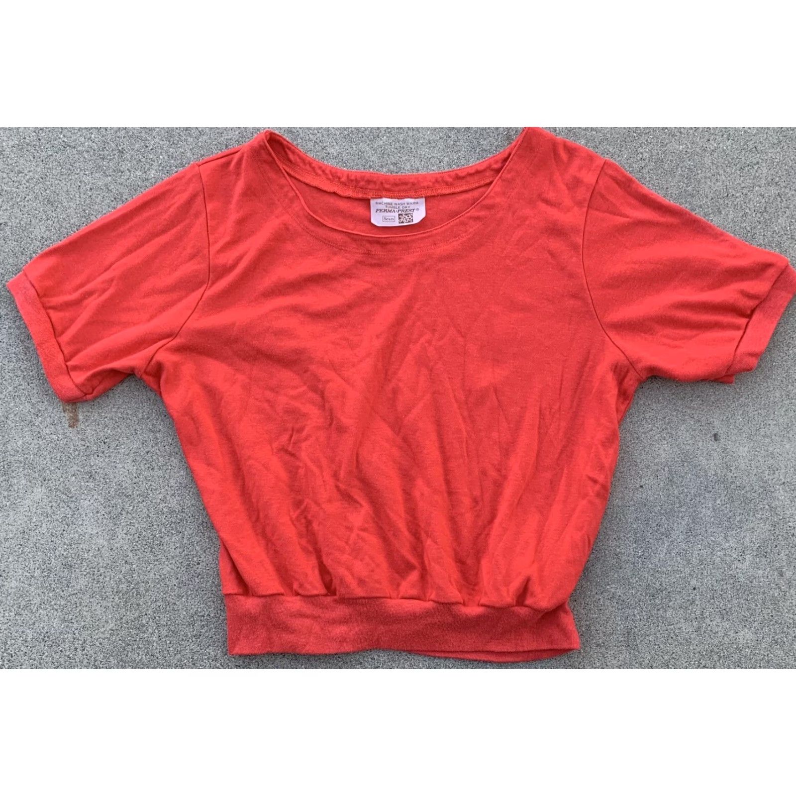 Sears VINTAGE Sears The Fashion Place top t-shirt tee 70s 80s size M Medium Red Cotton Or Cotton Blend Shirt Mens Size M / US 6-8 / IT 42-44 - 7 Thumbnail