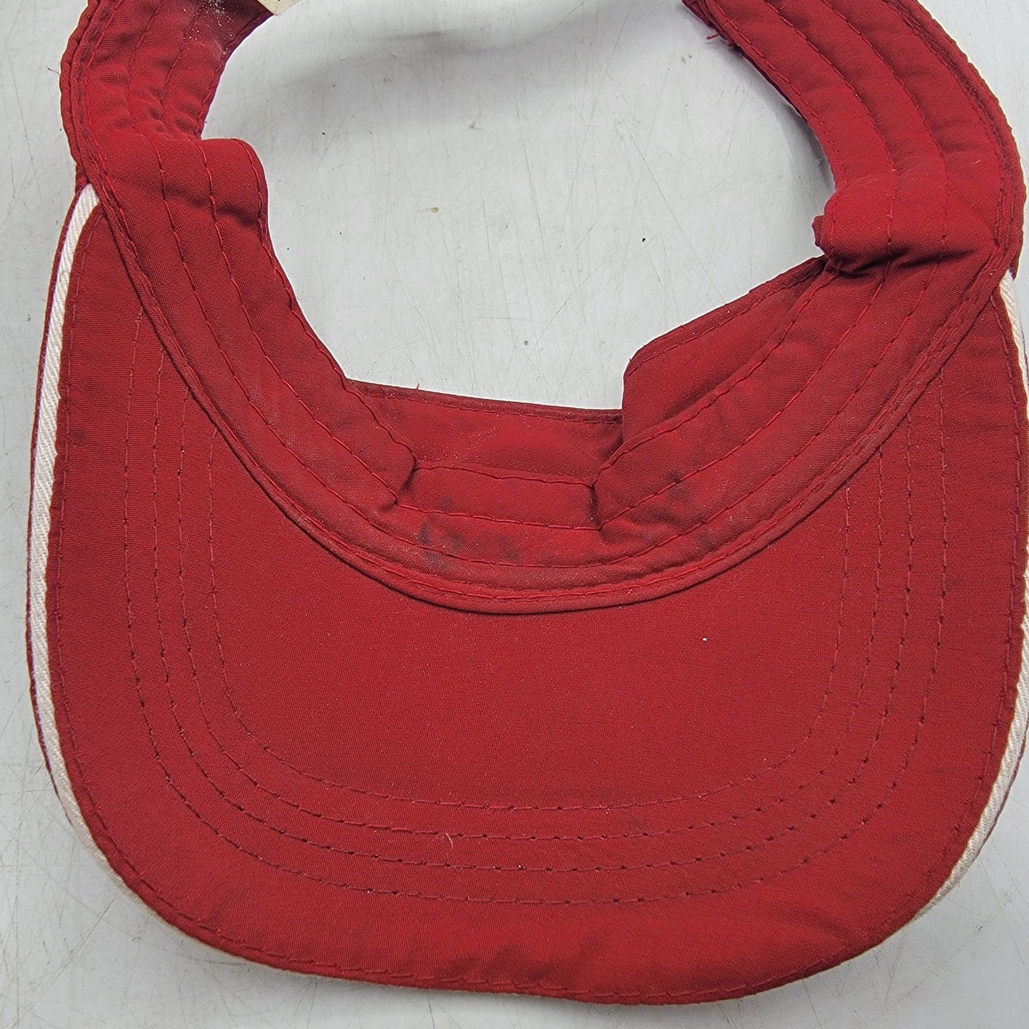 Other Ritas Adults Red Adjustable Visor Cap Hat Work Wear Casual O Size ONE SIZE - 8 Thumbnail