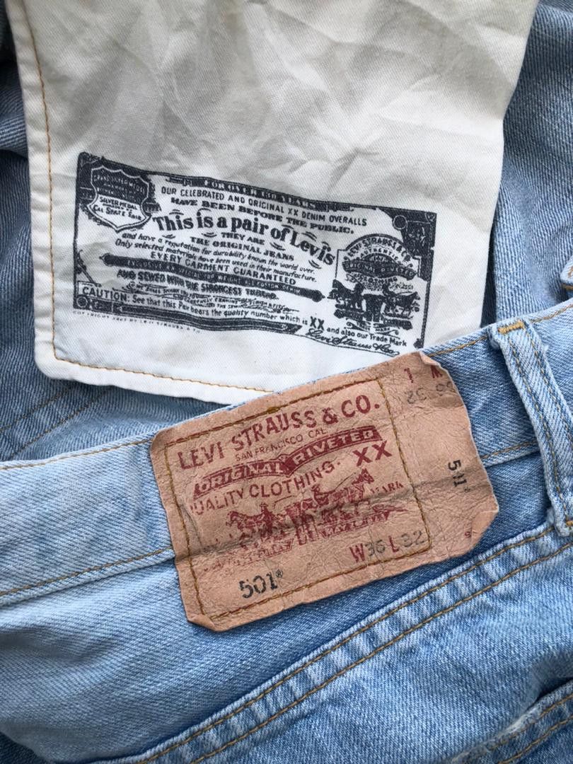 Levi's × Vintage Vintage 90s Levi's 501 Denim Jeans Distressed Size US 36 / EU 52 - 3 Thumbnail