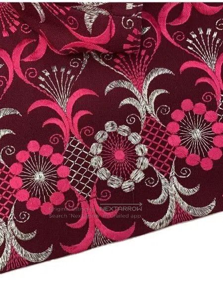 Comme des Garcons Comme Des Garcons size M Pink embroidered flower wrap skir Size 23" - 8 Thumbnail