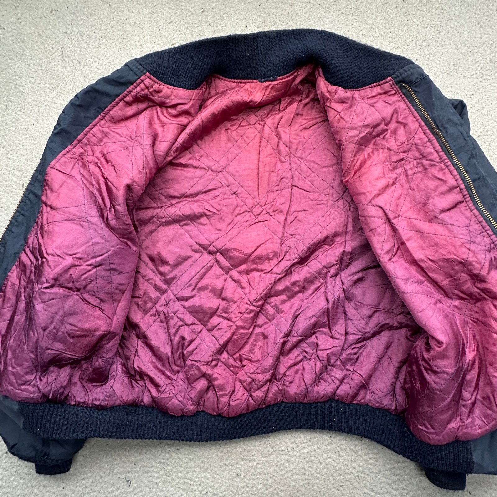 Vintage Vintage 80s Polyester Quilt Lined Bomber Flight Jacket XL Size US XL / EU 56 / 4 - 8 Thumbnail