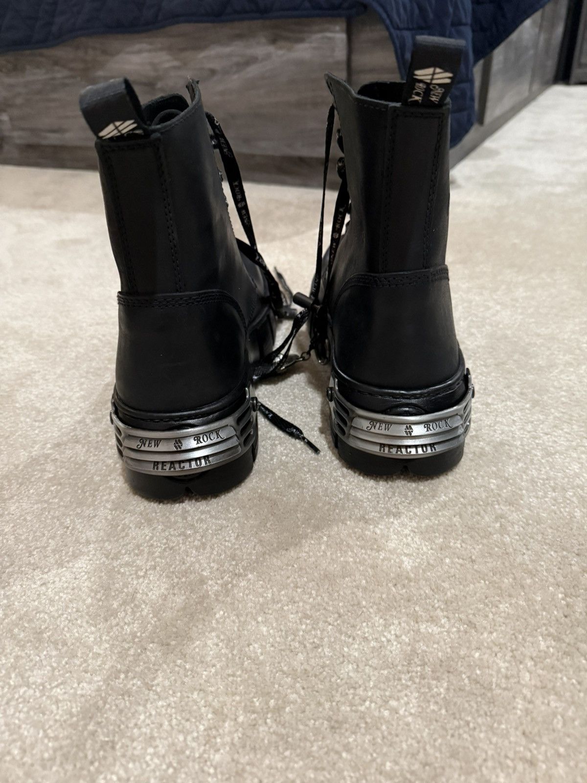 New Rock New Rock Black Boots Size US 9 / EU 42 - 3 Thumbnail