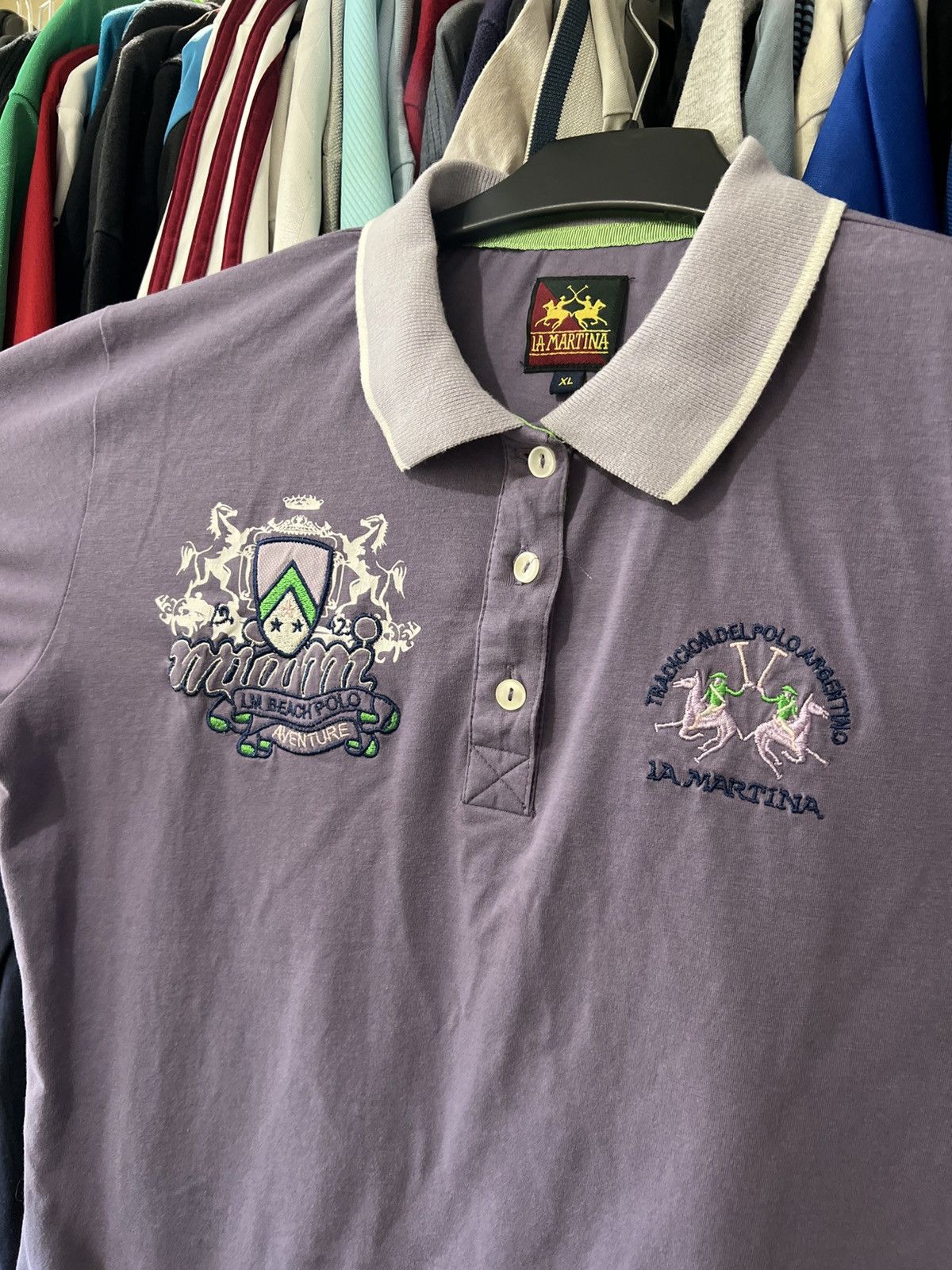 Vintage VINTAGE LA MARTINA MIAMI BEACH POLO SHIRT AVENTURE SIZE S Size US S / EU 44-46 / 1 - 2 Thumbnail