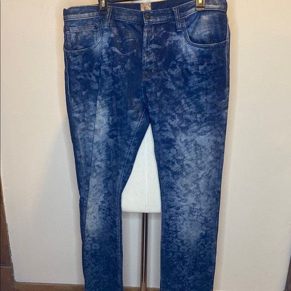 Prps PRPS 'Demon' Selvedge Print Straight-Skinny Denim Jeans Size US 38 / EU 54 - 1 Thumbnail