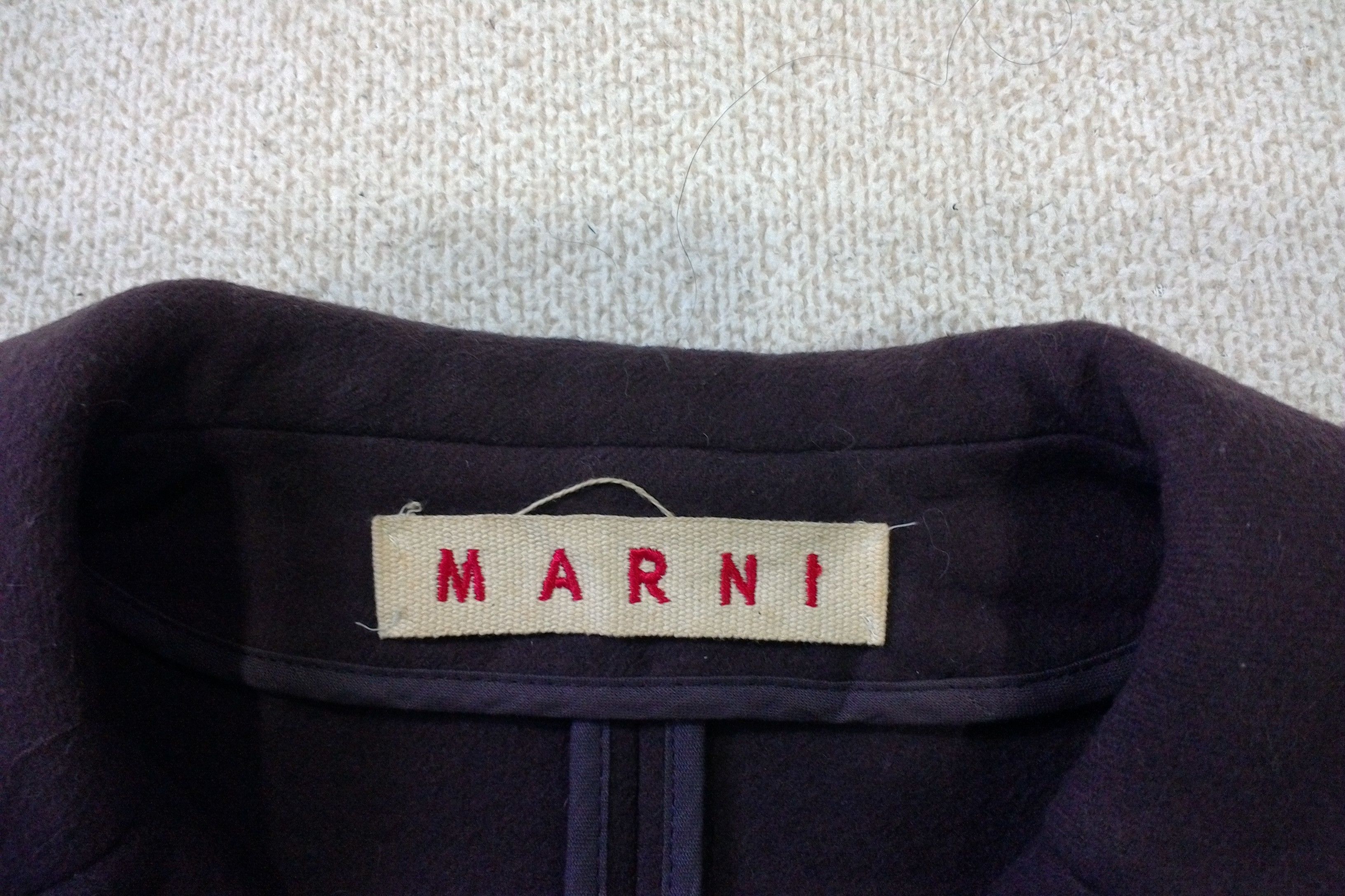 Designer × Marni MARNI Purple Wool Women Jacket Size S / US 4 / IT 40 - 3 Thumbnail