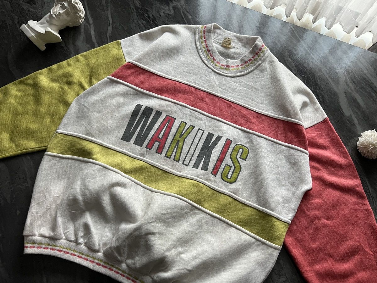 Vintage WAKIKIS : Swater Rare Pattern Match Collection Size US L / EU 52-54 / 3 - 1 Thumbnail
