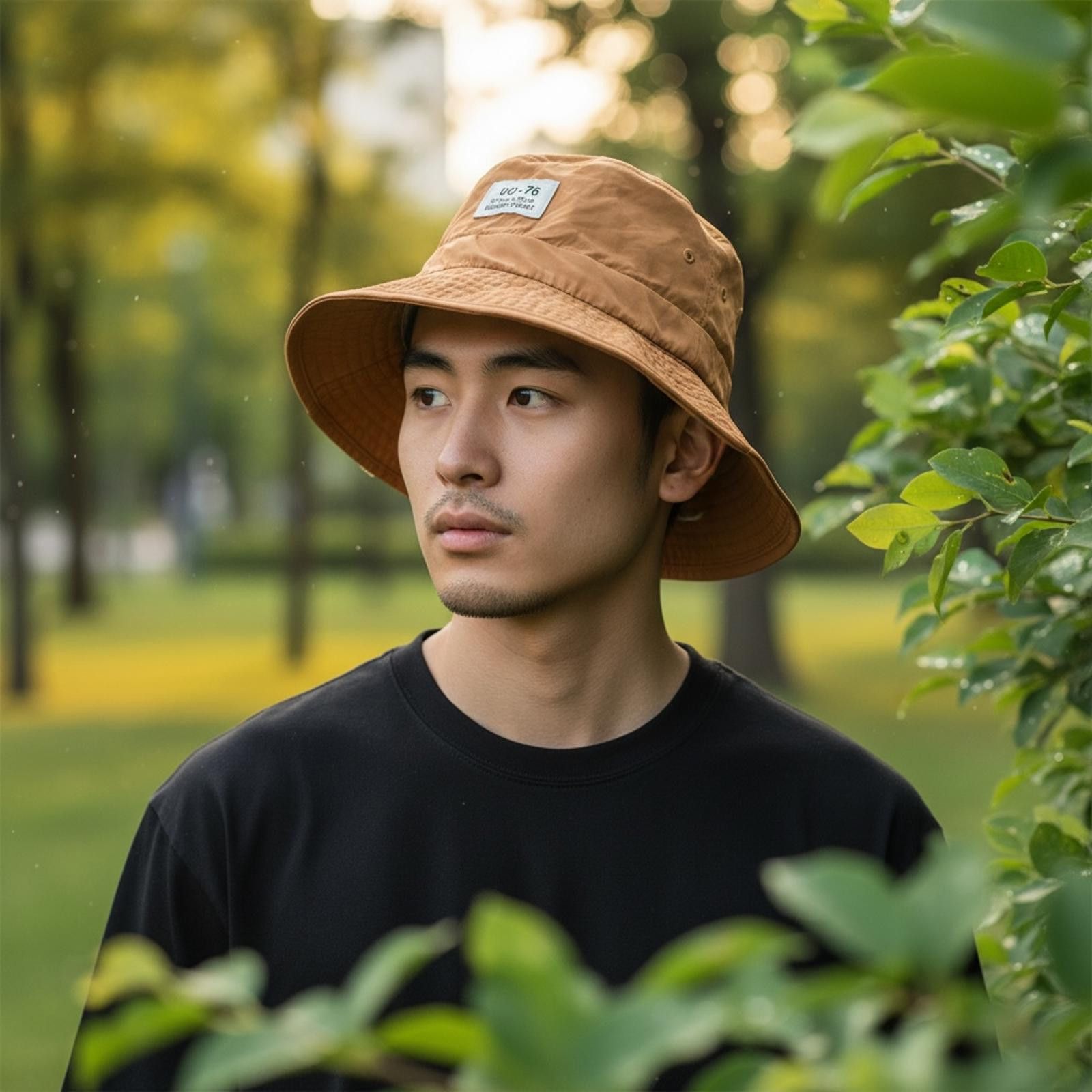 Krizia Uomo UO-76 Stylish Brown Bucket Hat with Chin Strap Size ONE SIZE - 1 Thumbnail