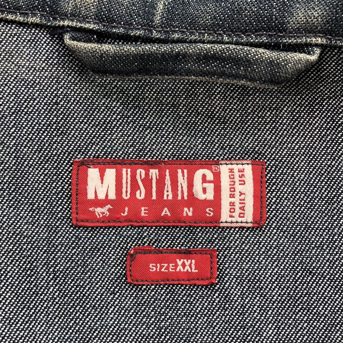 Vintage Vintage Mustang Jeans Mens Denim Trucker Jacket Size US XXL / EU 58 / 5 - 17 Thumbnail