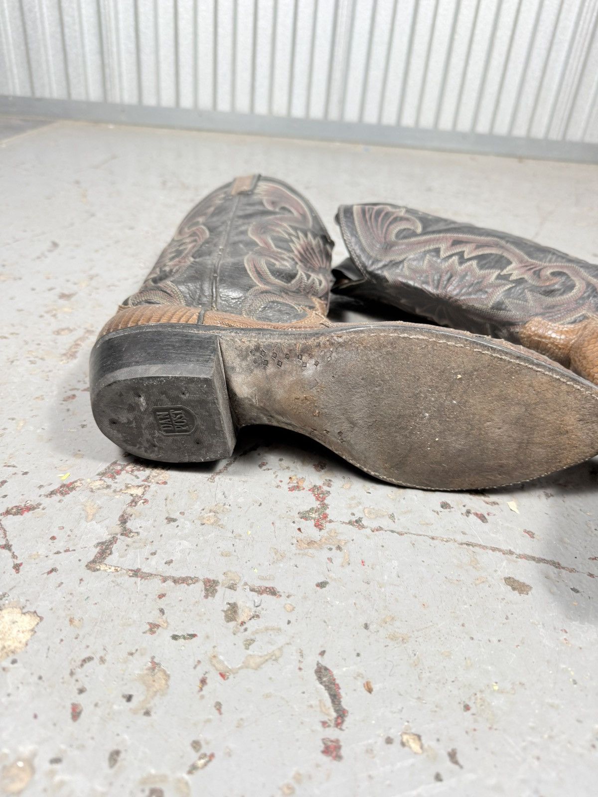 Dan Post 80s Vintage Dan Post USA Teju Lizard Skin Cowboy Boots Toes Size US 8.5 / EU 41-42 - 3 Thumbnail