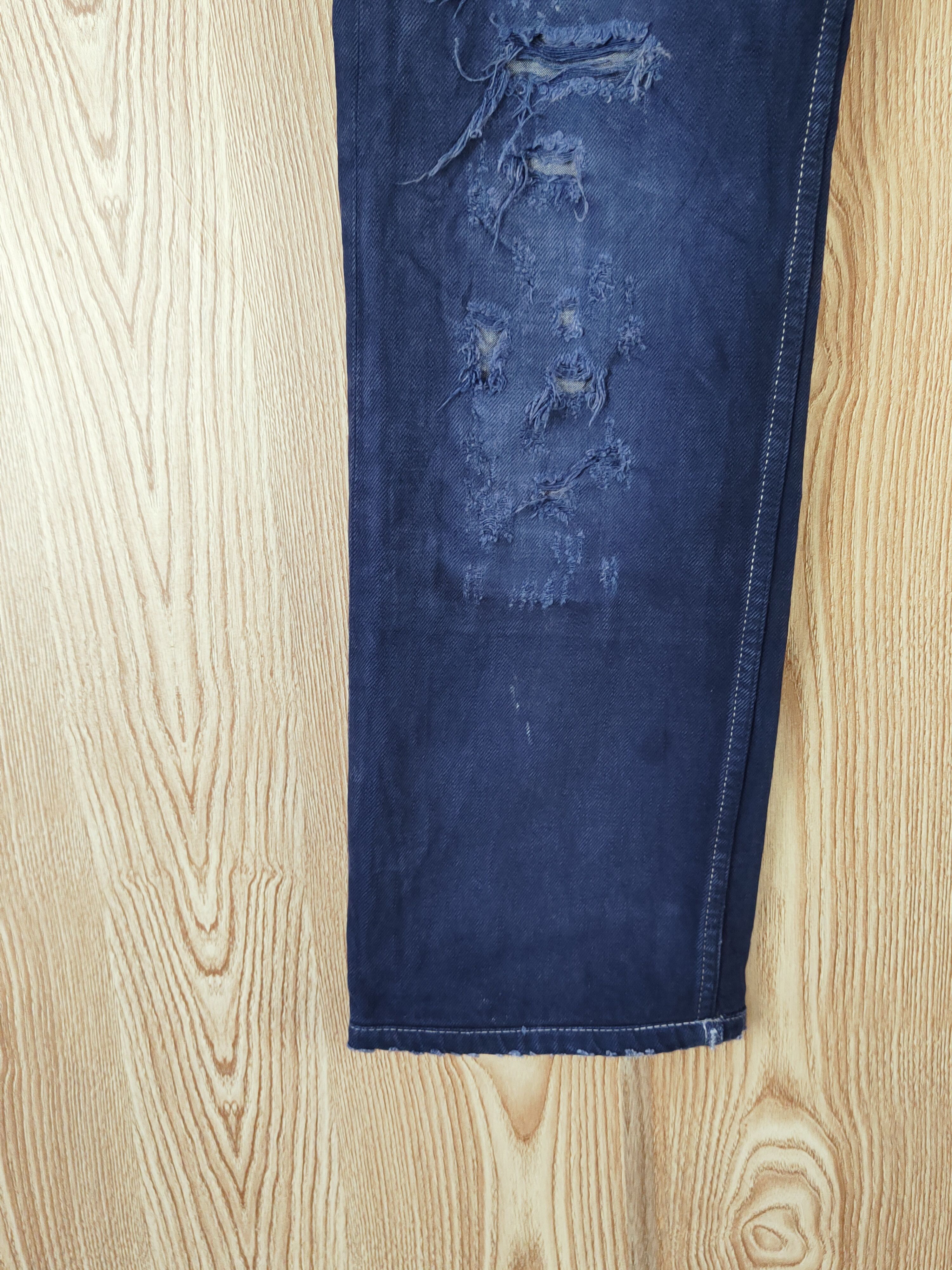 Diesel Diesel Safado Dark Blue Distressed Ripped denim Jeans #W794 Size US 29 - 5 Thumbnail
