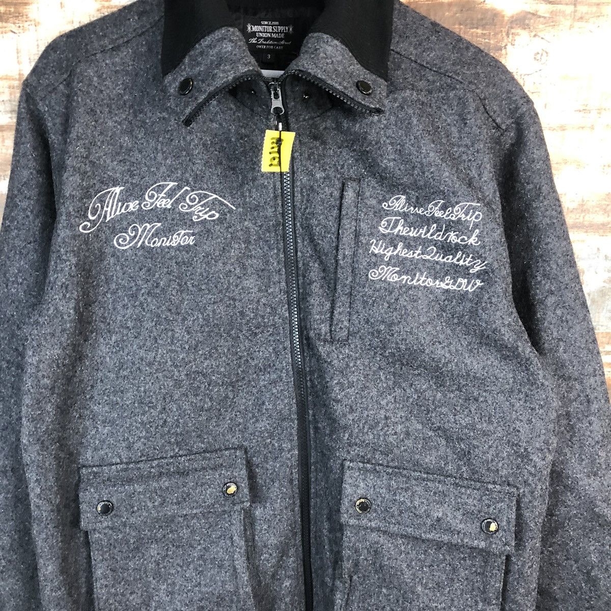 Japanese Brand Monitor Supply punk Black Bombers Jacket #A1767 Size US M / EU 48-50 / 2 - 5 Thumbnail