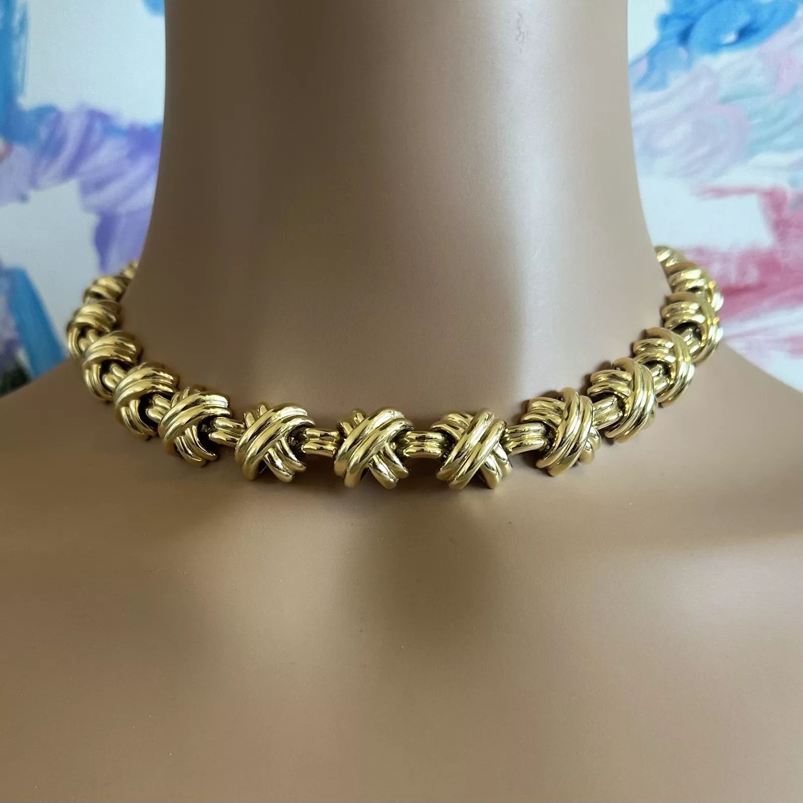 Tiffany & Co. Tiffany & Co. 18k Gold Large X Classic Signature Necklace Size ONE SIZE - 7 Thumbnail