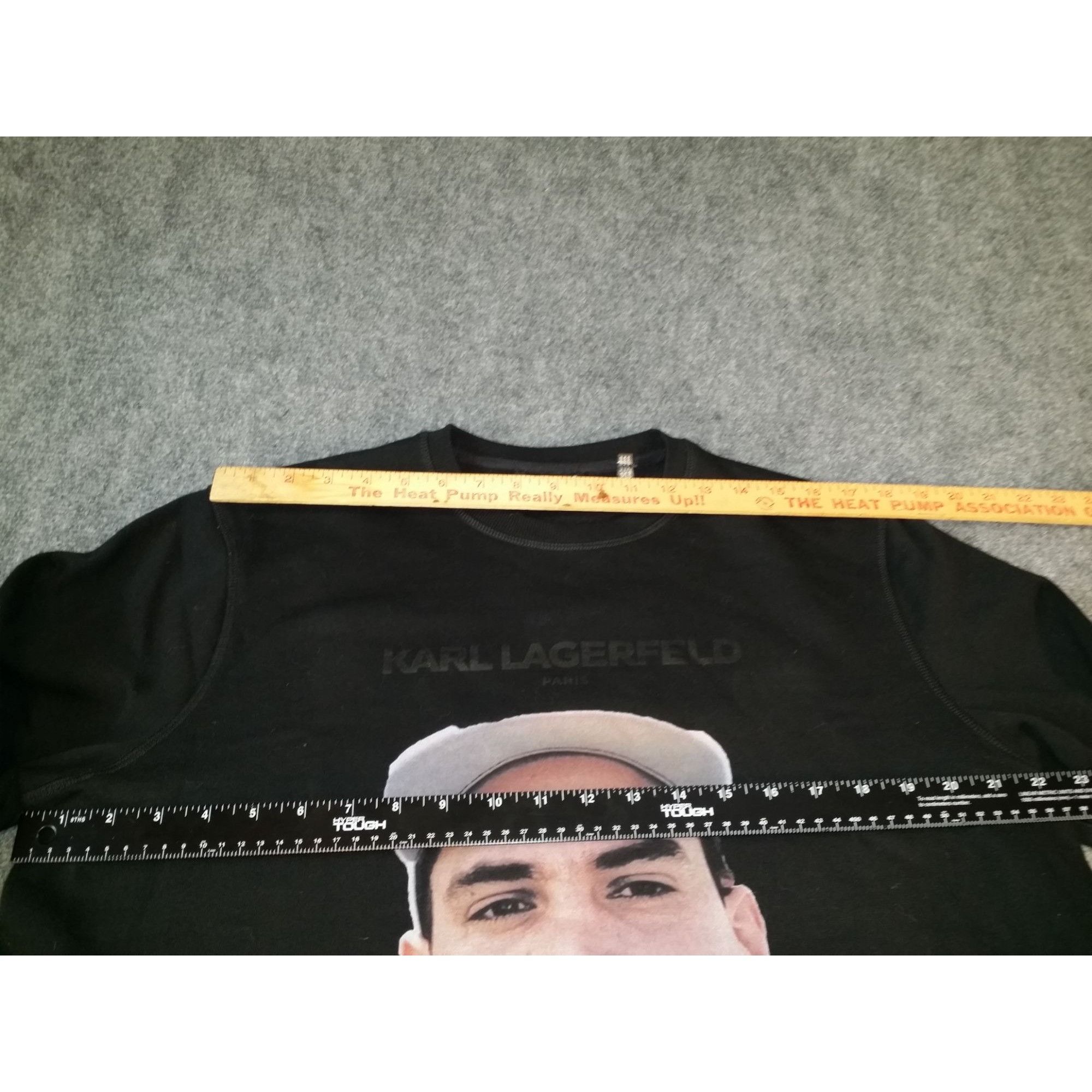 Karl Lagerfeld Karl Lagerfeld Sweatshirt Men Sz L Graphic Print Black Stree Size US L / EU 52-54 / 3 - 4 Thumbnail