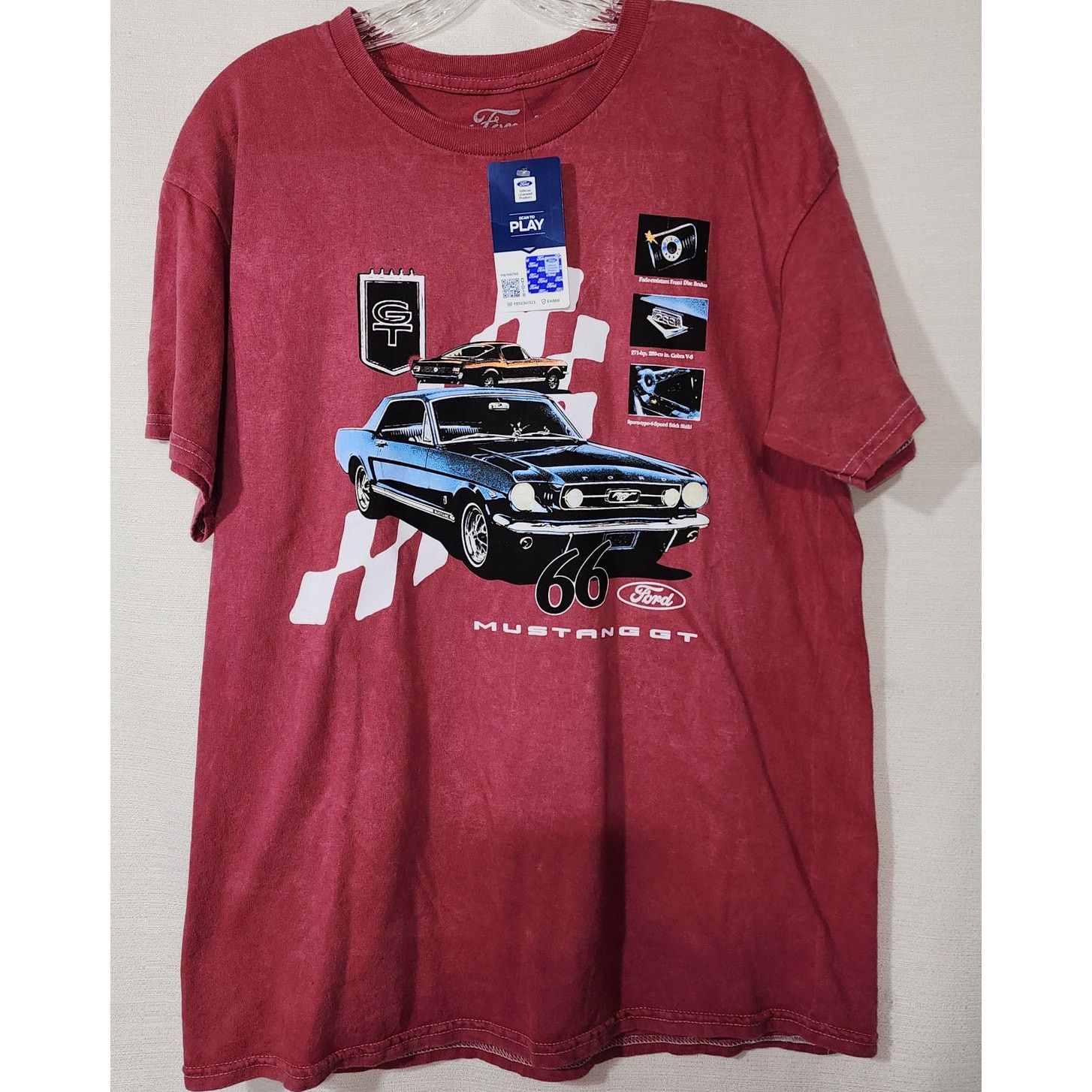 Ford Ford Mustang Gt 66 graphic shirt men Large Size US L / EU 52-54 / 3 - 1 Thumbnail