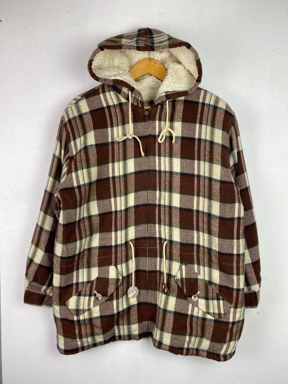 japanese brands flannel jacket fleece lining
