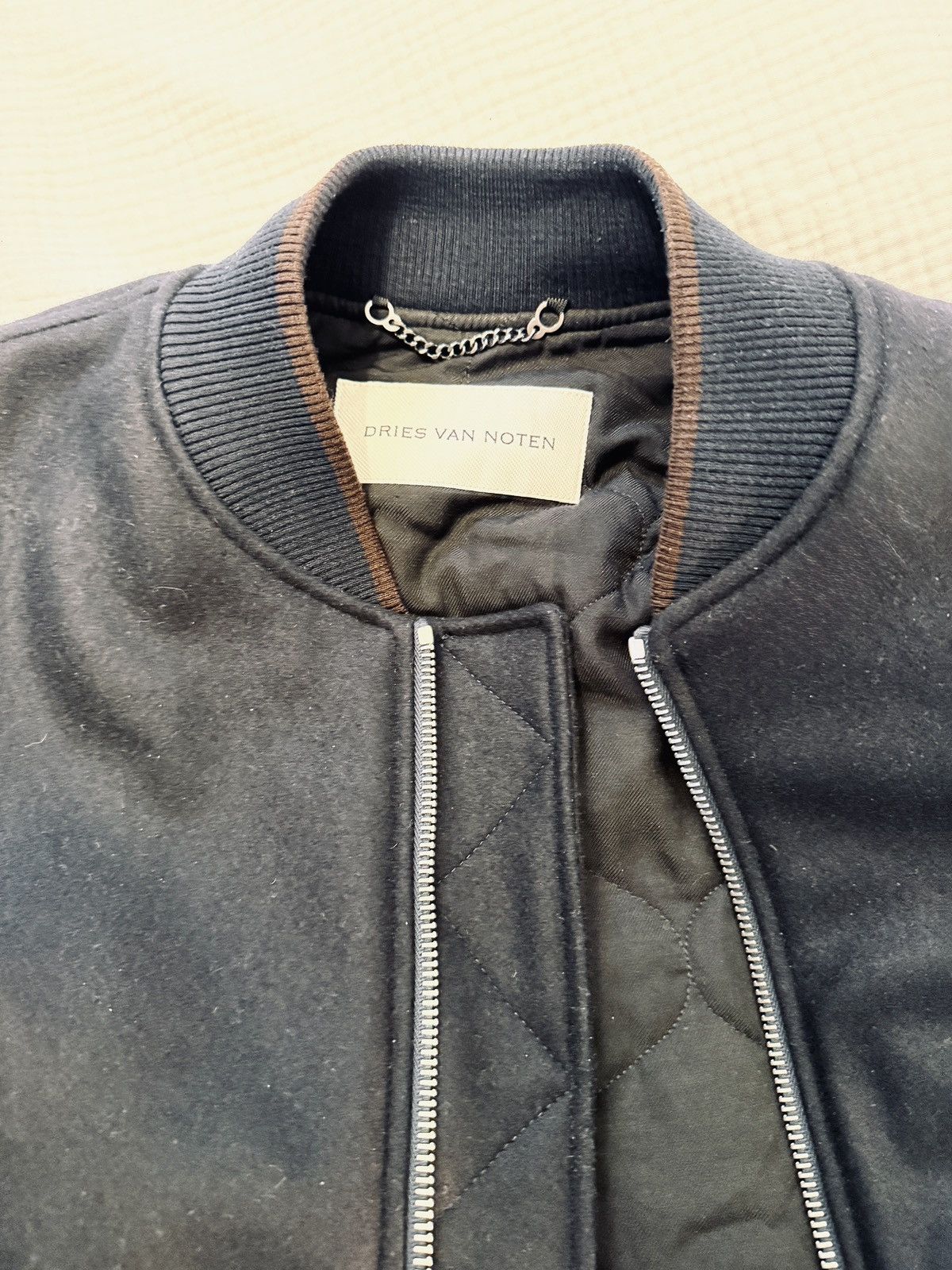 Dries Van Noten Wool Pleather Verso Tris Varsity Jacket (Bomber) Size US L / EU 52-54 / 3 - 15 Thumbnail
