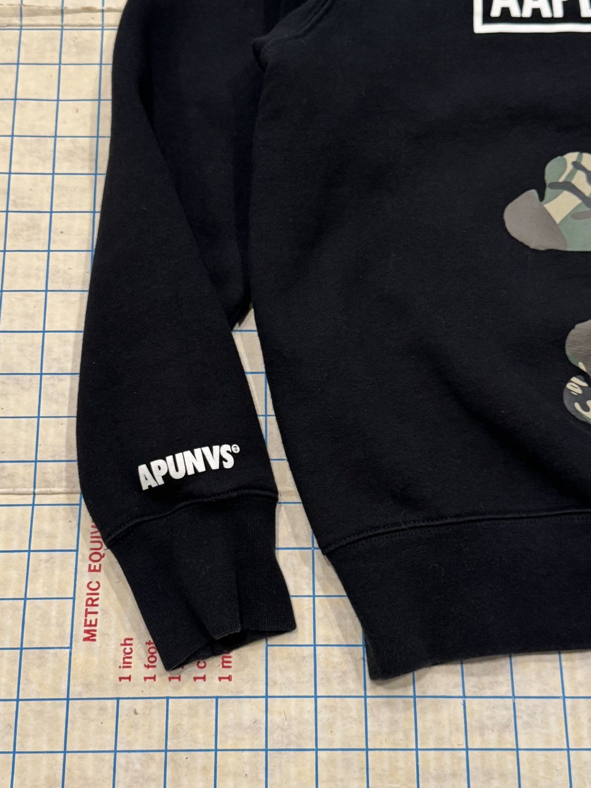 Aape Aape by A Bathing Ape Black Crewneck Sweater Mens Small Size US S / EU 44-46 / 1 - 5 Thumbnail