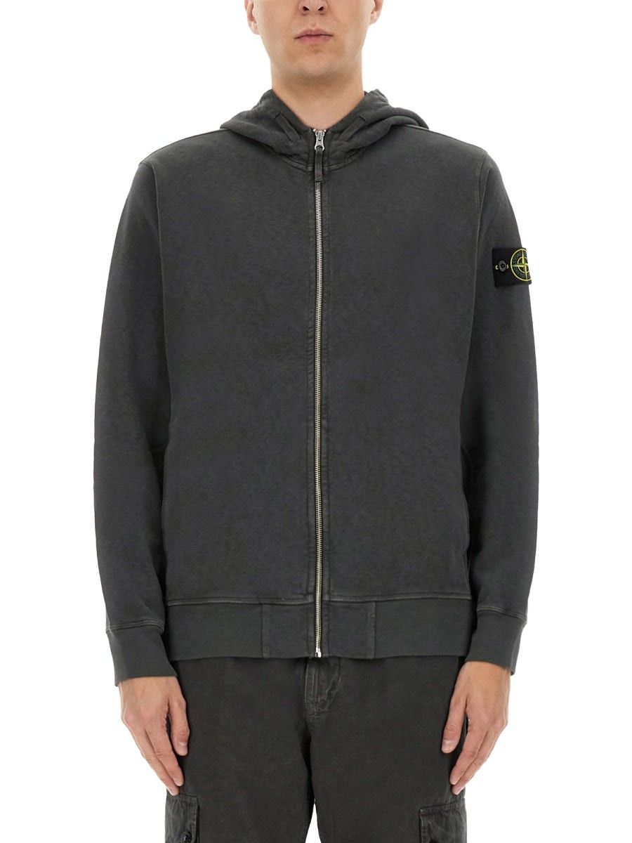 Stone Island os11x0326 Zipper Hoodie in Grey Size US S / EU 44-46 / 1 - 1 Thumbnail