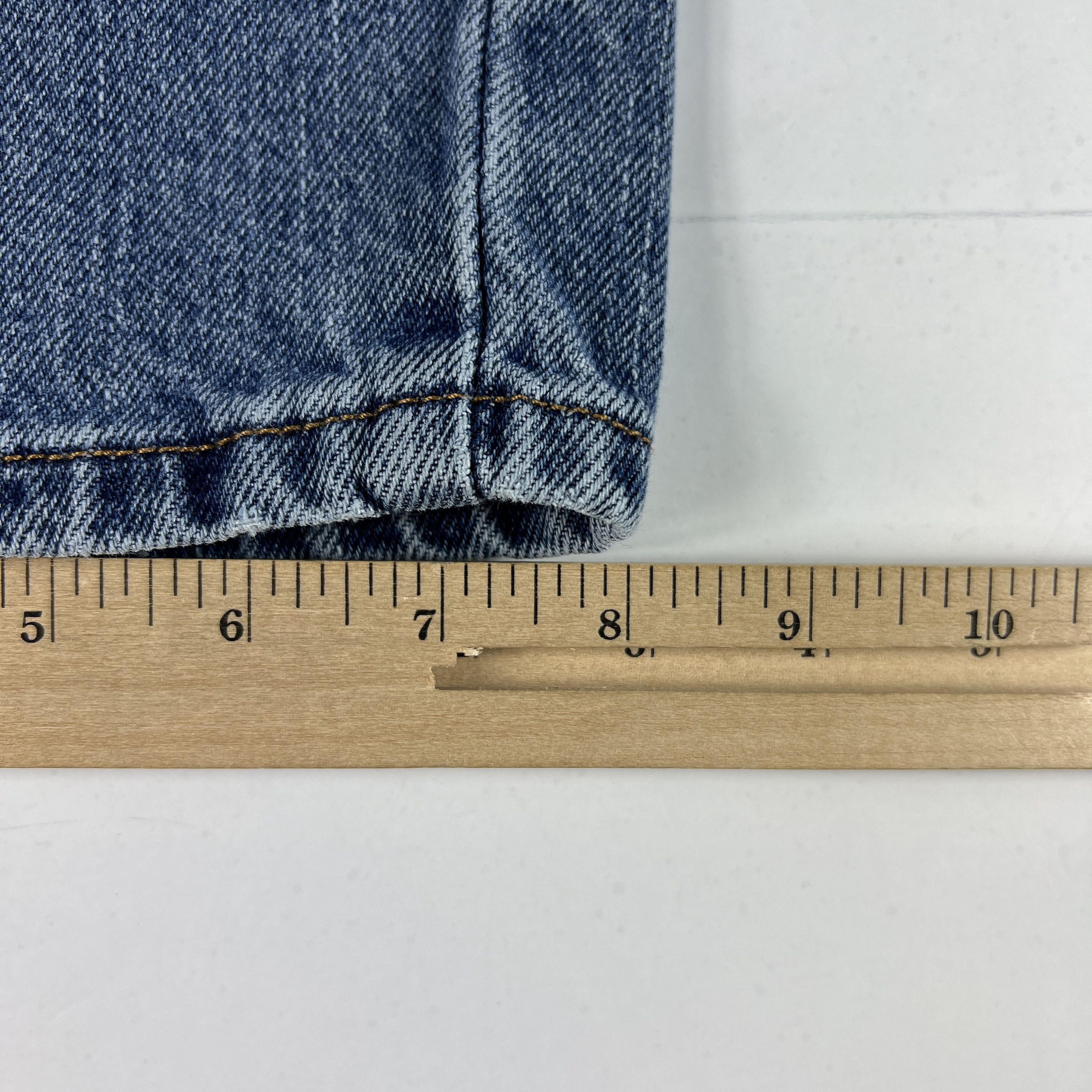 Levi's Y2K Levi's Jean 550 Relaxed Straight Blue Faded Cotton Denim Size US 34 / EU 50 - 16 Thumbnail