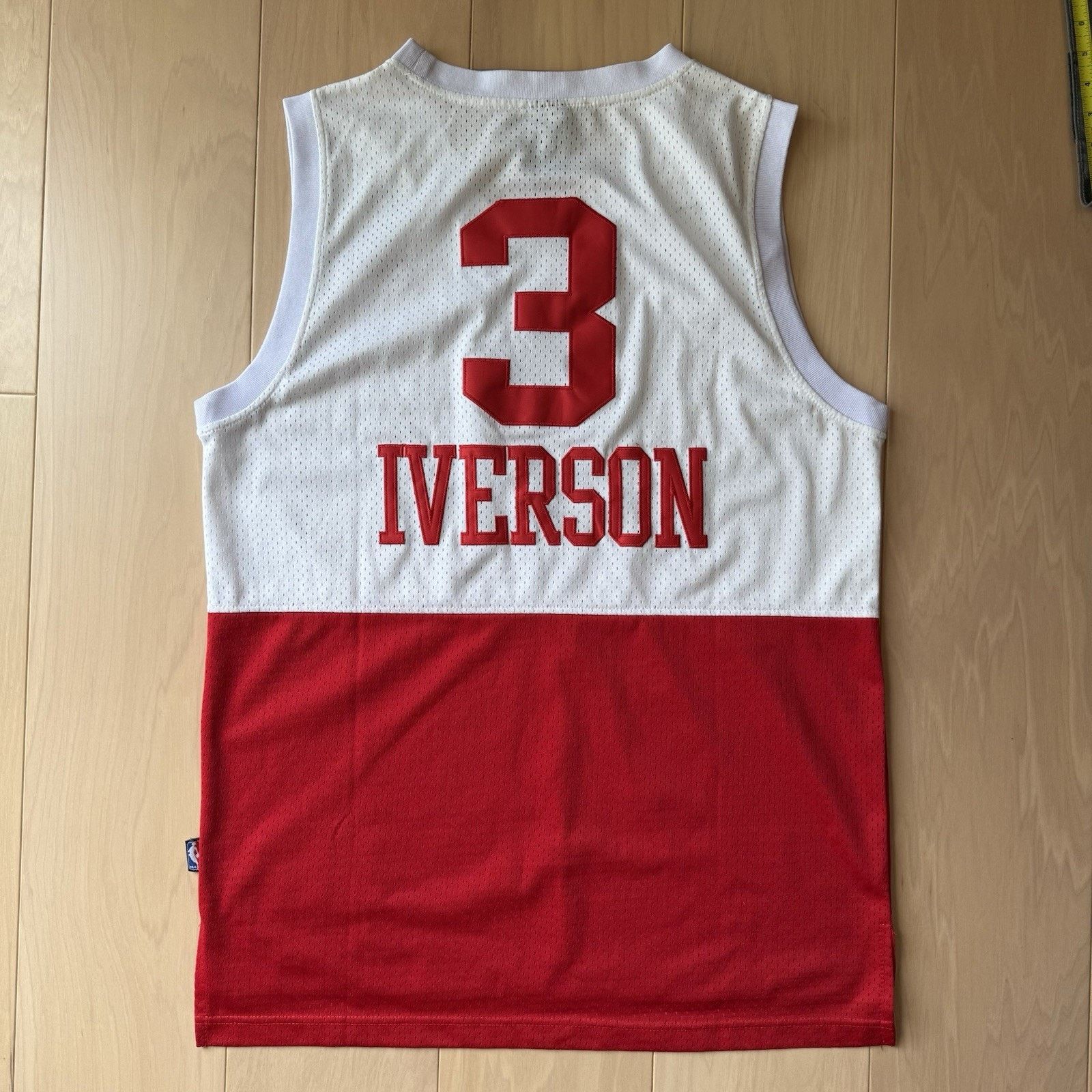 Reebok × Vintage Allen Iverson Philadelphia 76ers Jersey White Red Y2K Reebok Size US L / EU 52-54 / 3 - 6 Thumbnail