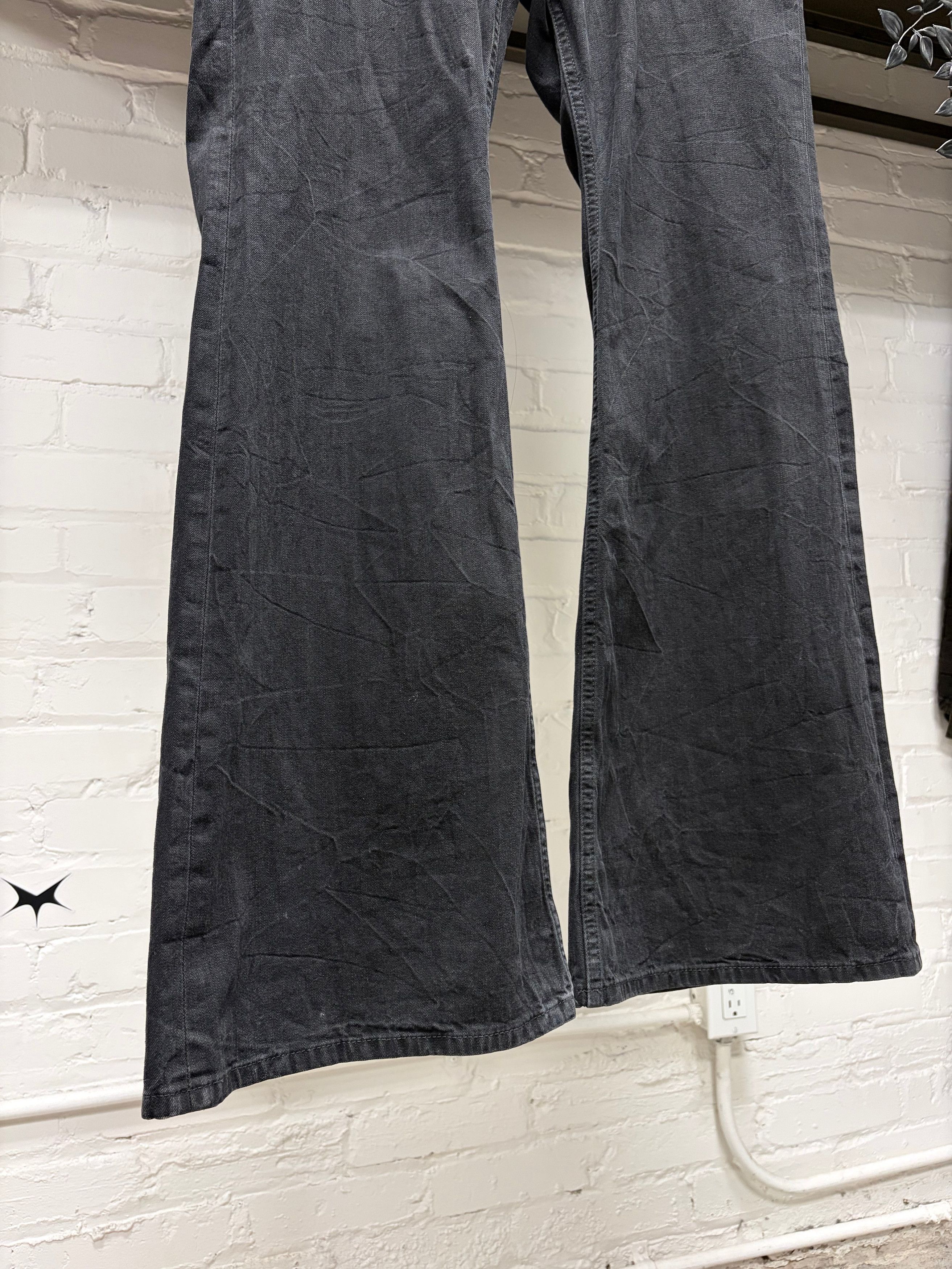 Balenciaga 2023 Balenciaga Flared Leg Black Bootcut Denim Size US 34 / EU 50 - 2 Thumbnail