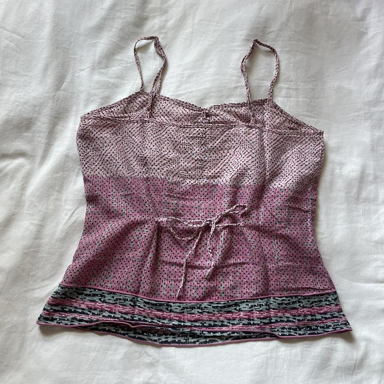 American Eagle Outfitters 2000s American Eagle pink printed tank top Size M / US 6-8 / IT 42-44 - 5 Thumbnail