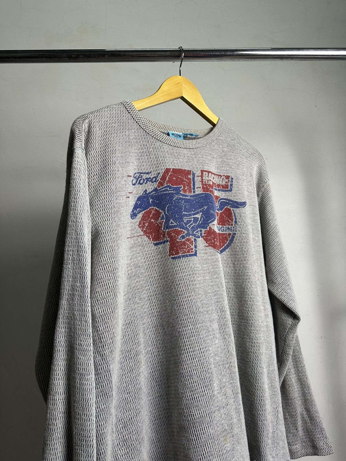 Ford × Vintage Vintage Ford Racing Y2k Thermal longsleeve Shirt Size US L / EU 52-54 / 3 - 8 Thumbnail