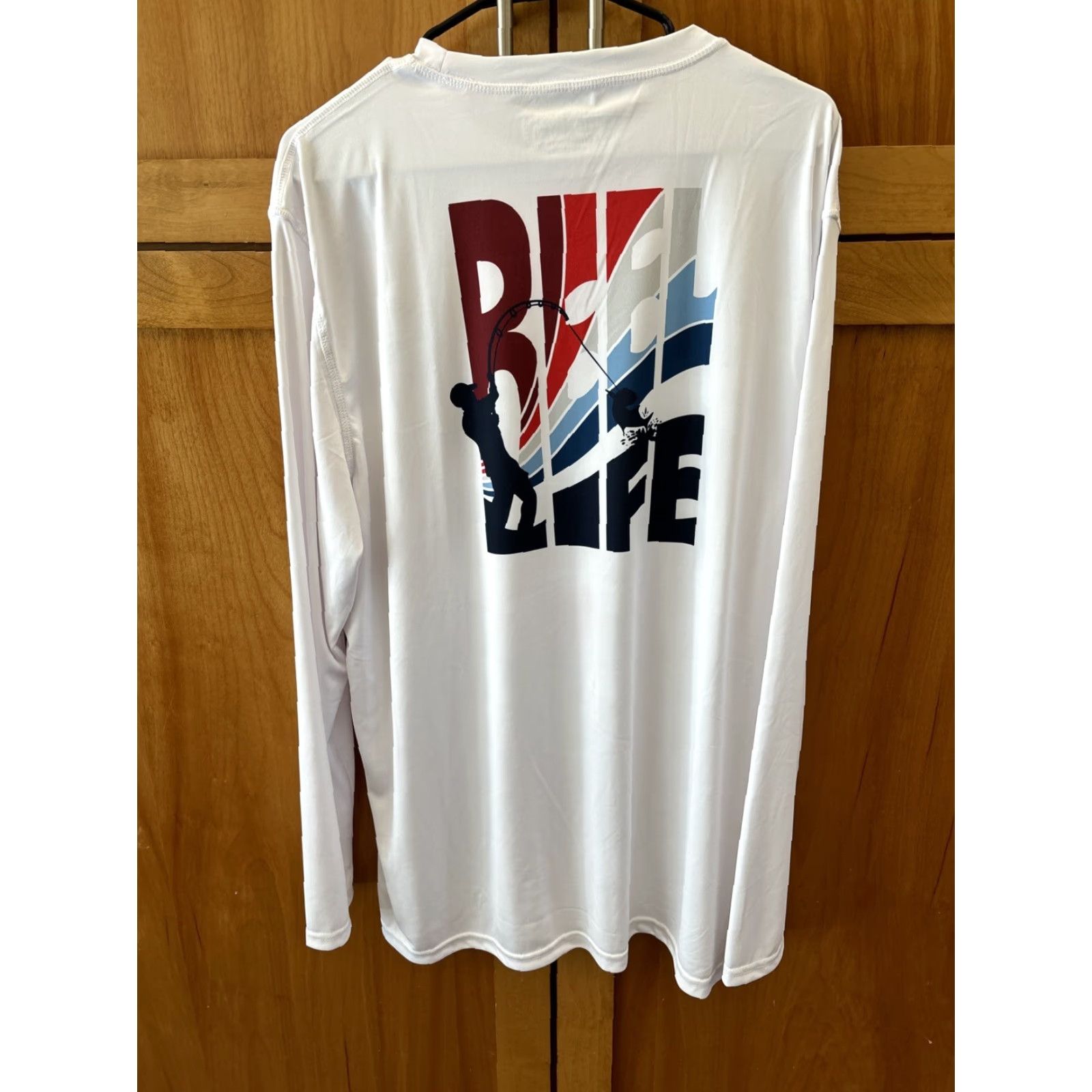 Alife Reel Life Rash Guard Shirt XL White Men Long Sleeve UV Sun Swim Tee Beach Surfing Recreation Size US XL / EU 56 / 4 - 7 Thumbnail