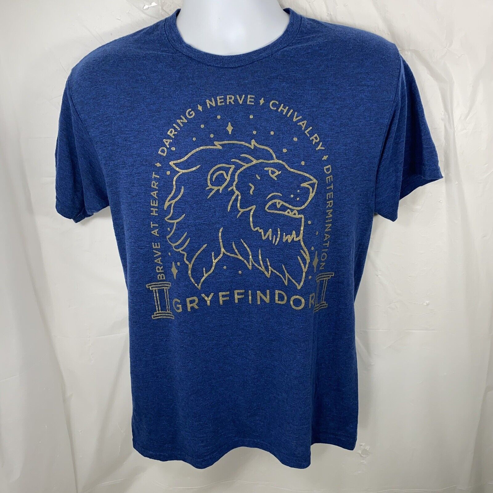 Warner Bros Harry Potter Witchcraft Wizardry Blue Graphic Tee Gryffindor Size US M / EU 48-50 / 2 - 1 Thumbnail