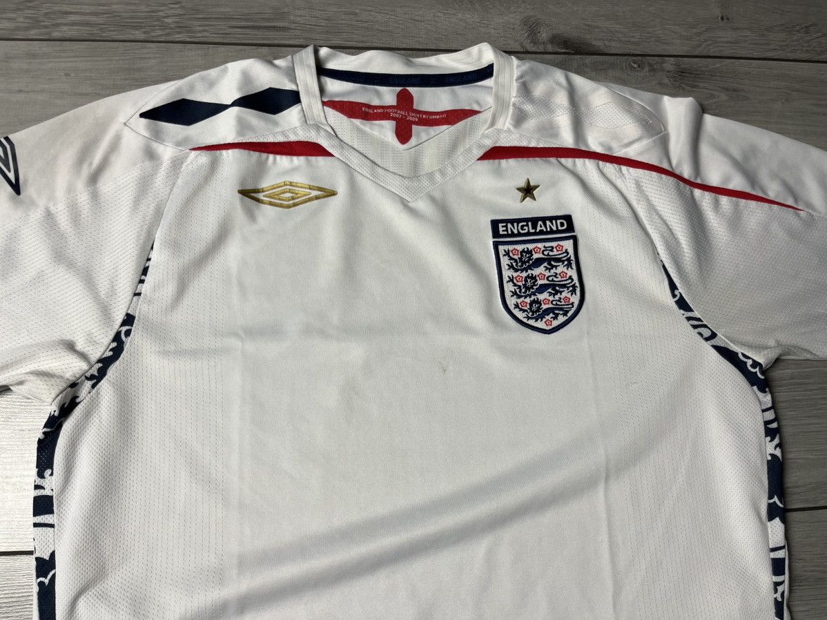 Umbro Umbro England 2007/2009 Football Shirt Soccer Jersey Size US L / EU 52-54 / 3 - 3 Thumbnail