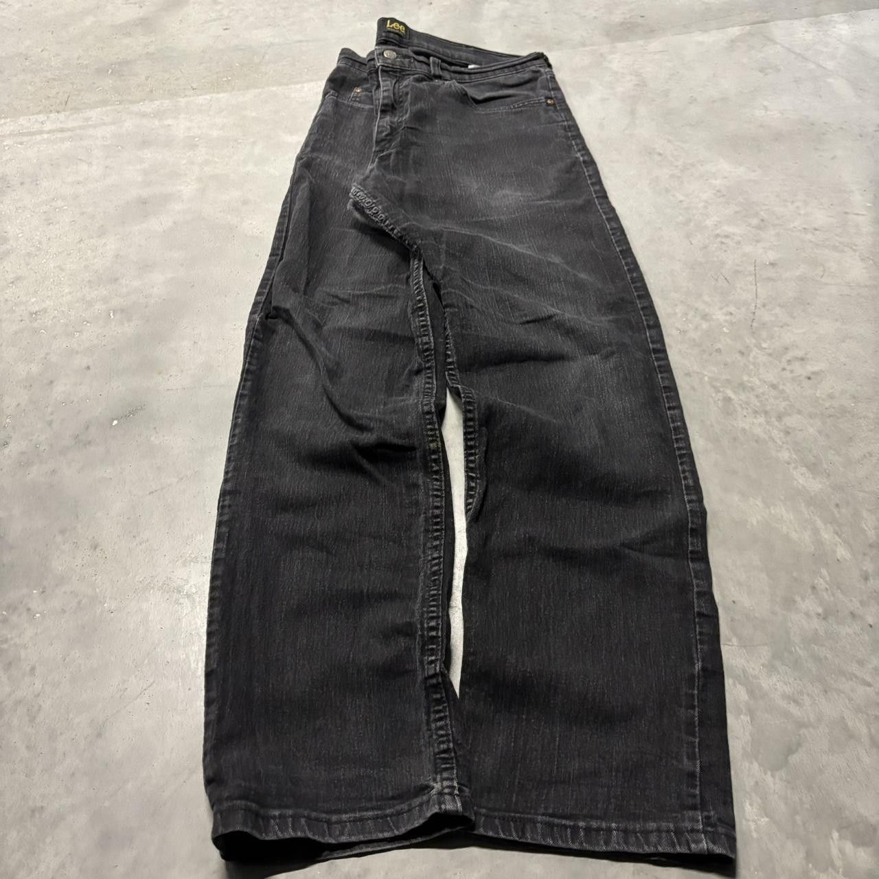 Japanese Brand × Vintage Crazy Vintage Y2K/2000s Grunge Faded Black Denim Jeans! Size US 34 / EU 50 - 3 Thumbnail
