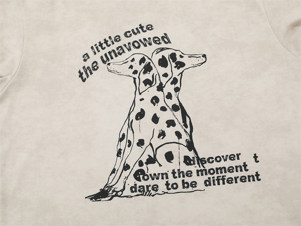 Japanese Brand × Vintage Men's Dalmatian print round neck T-shirt Size US M / EU 48-50 / 2 - 4 Thumbnail
