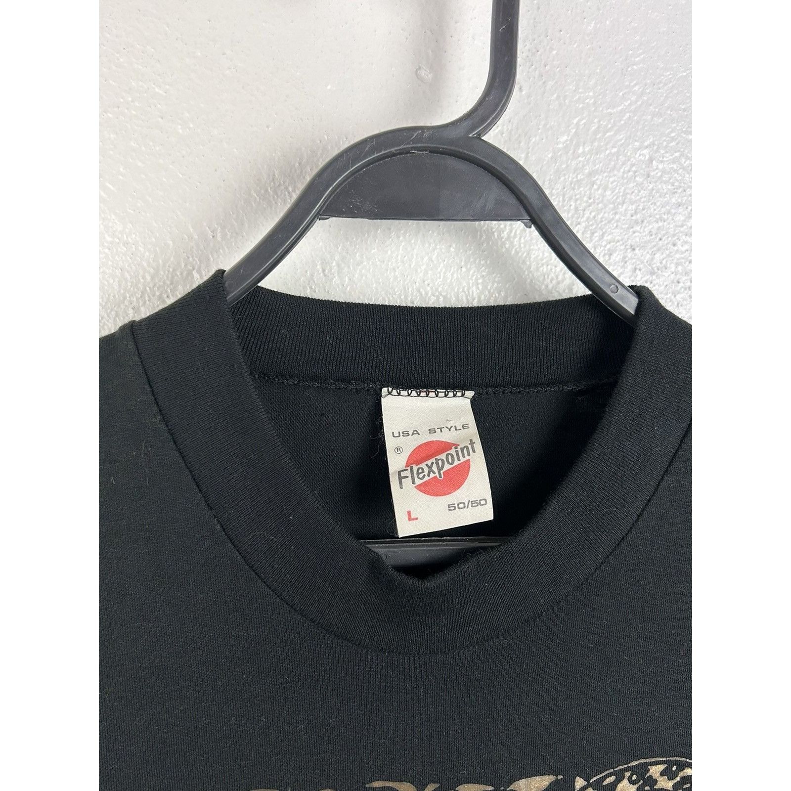 Vintage 80s Vintage 1989 Airwaves Leopard Print Single Stitch Tee Size US L / EU 52-54 / 3 - 9 Thumbnail