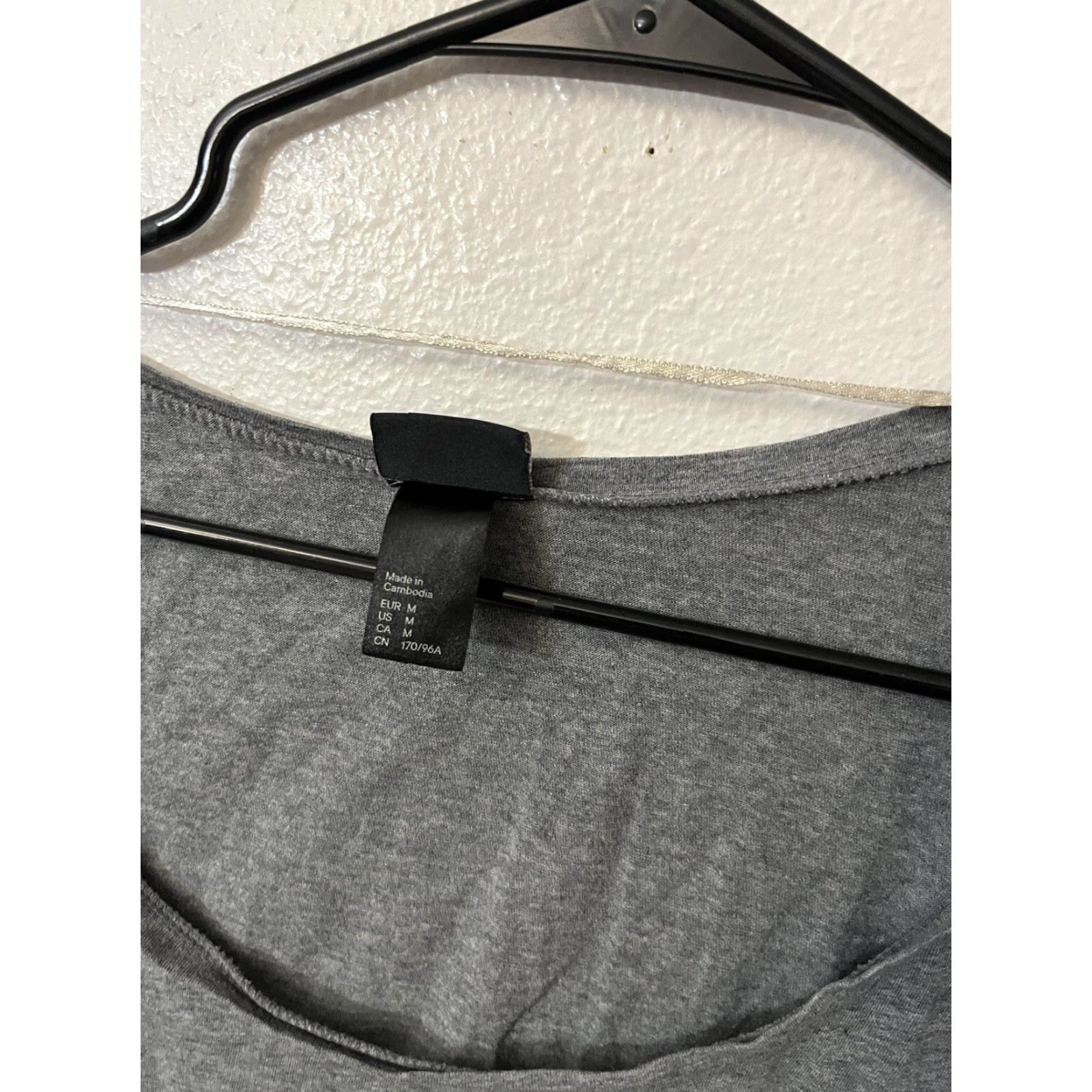 H&M H&M Knit Sweater Blouse Women's M Gray 3/4 Sleeve Round Neck Cotton Knit Casual Modern 90s Womens Size M / US 6-8 / IT 42-44 - 2 Thumbnail