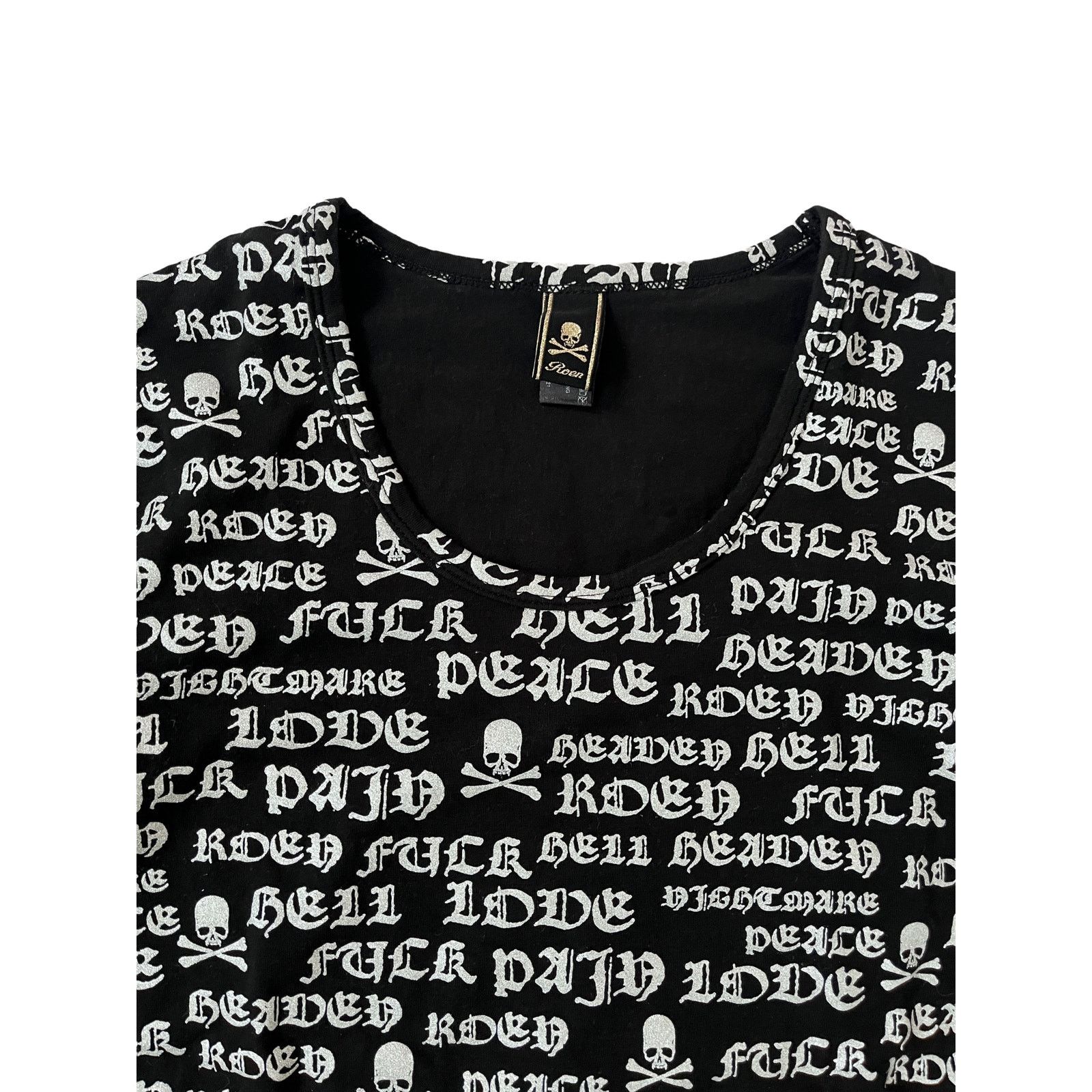 Roen Roen Olde English Skull Longsleeve Tee Size US XS / EU 42 / 0 - 2 Thumbnail