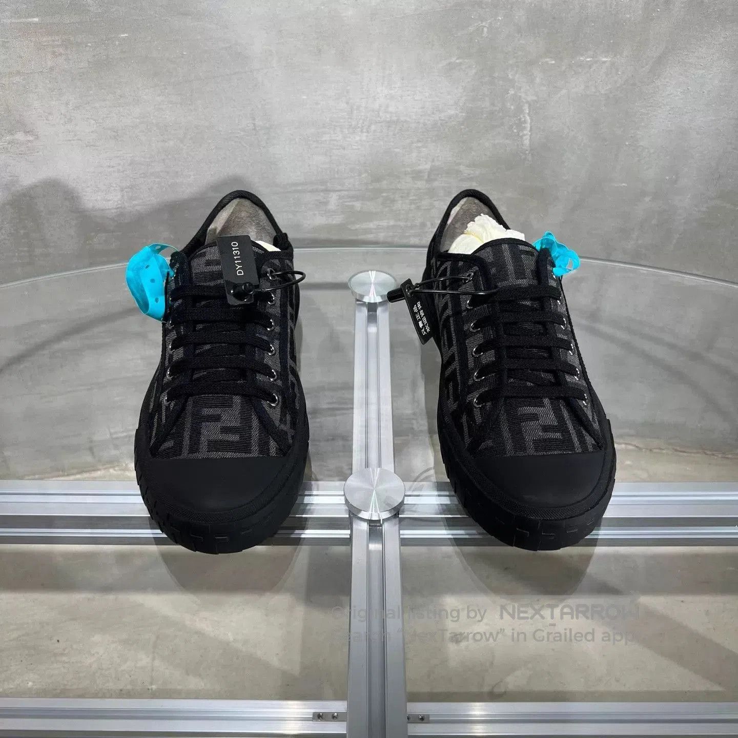 Fendi Black Low-Top Sneakers Size 9. Size US 9 / EU 42 - 1 Thumbnail