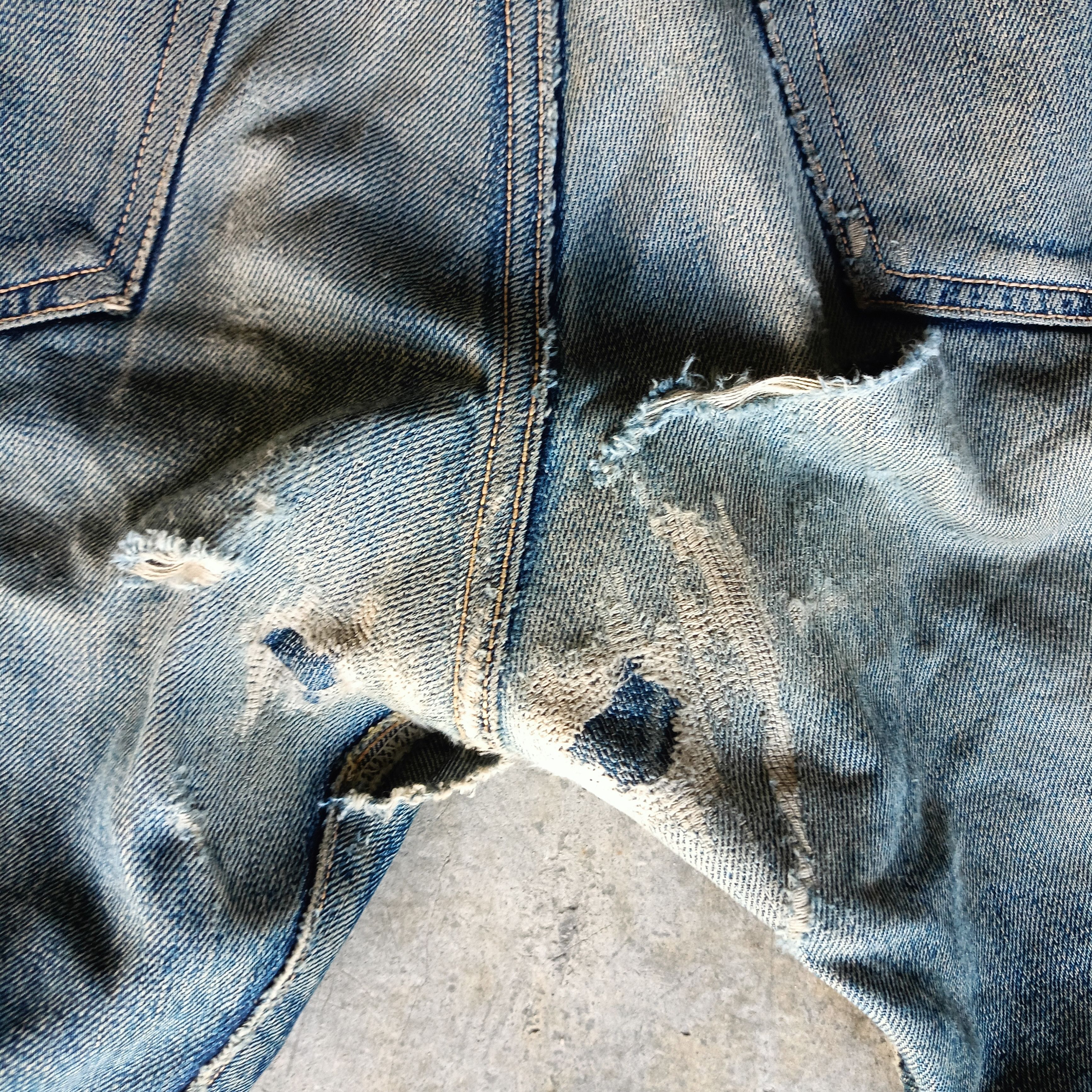 Japanese Brand Distressed Denim Sugar Cane Size US 32 / EU 48 - 12 Thumbnail