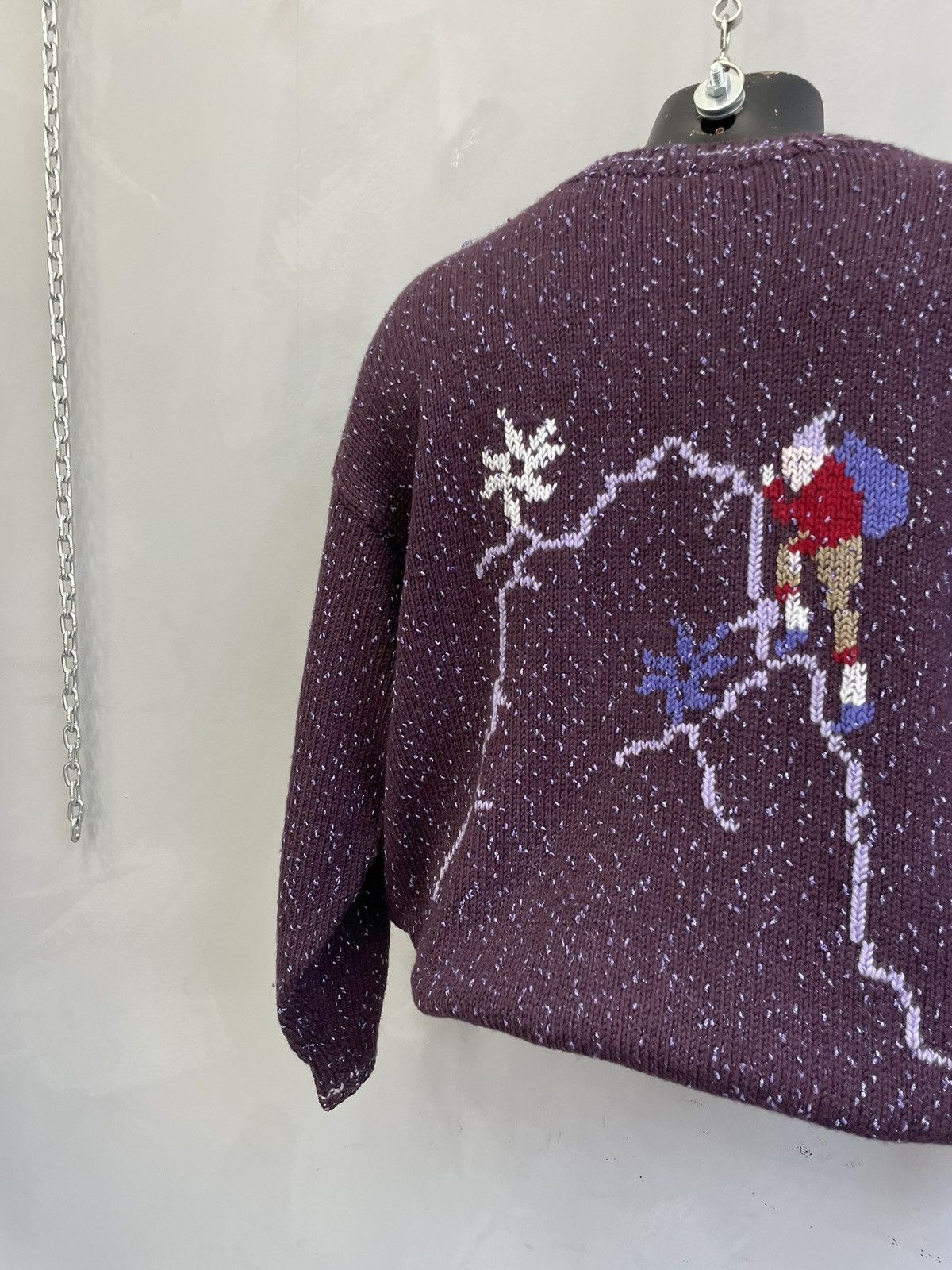 Lacoste Vintage purple knit sweater rare lacoste style y2k style Size US L / EU 52-54 / 3 - 10 Thumbnail