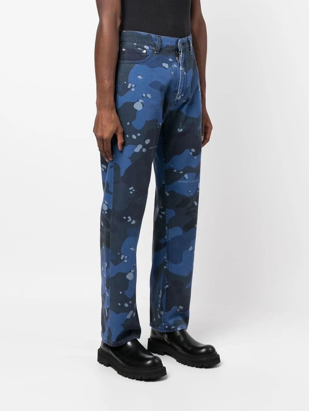 Off-White o1gr1nt0125 Camo Skate Jeans in Multicolor Size US 33 - 2 Thumbnail