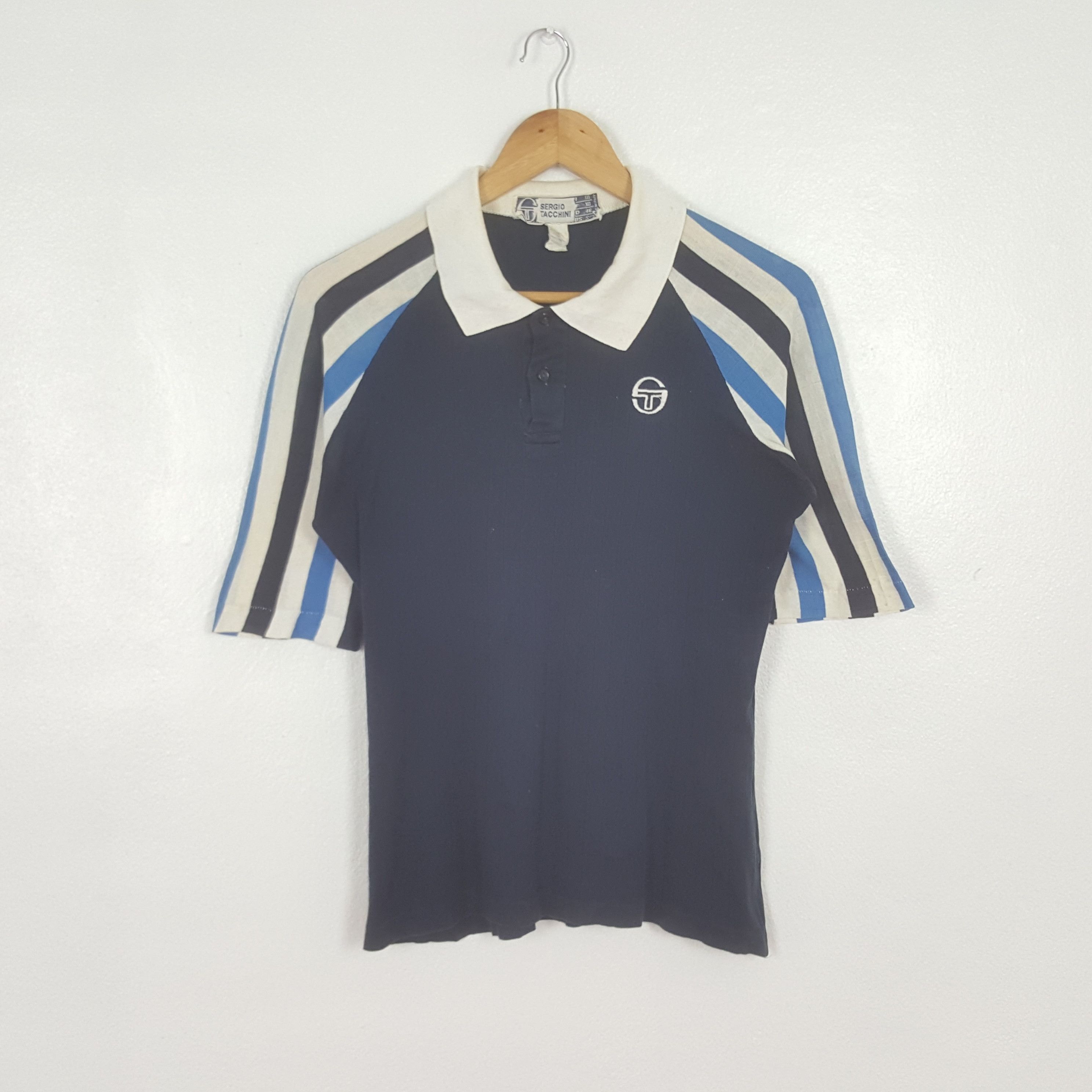 Sergio Tacchini Vintage Sergio Tacchini 90's Tennis Polo Shirt C319N63 Size US S / EU 44-46 / 1 - 1 Thumbnail