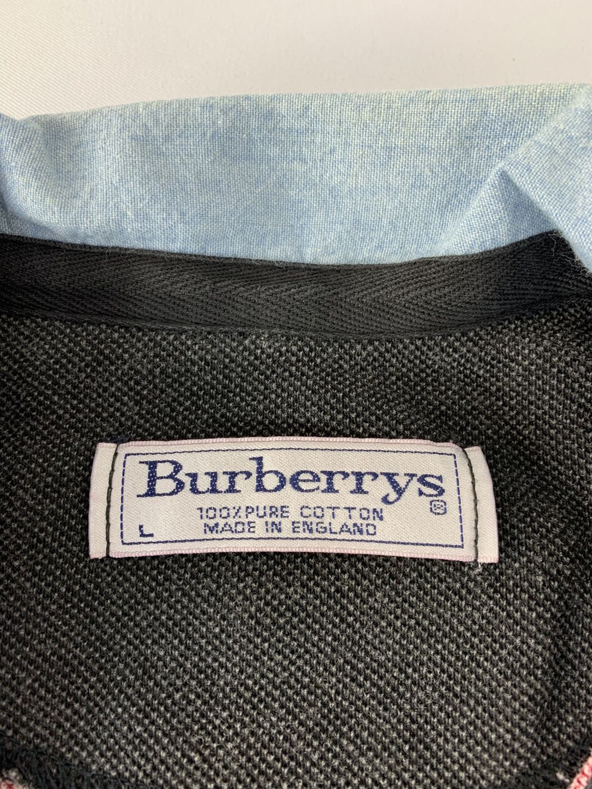 Burberry 90s Burberrys London Red Striped Polo Tee T-shirt Size US XL / EU 56 / 4 - 5 Thumbnail